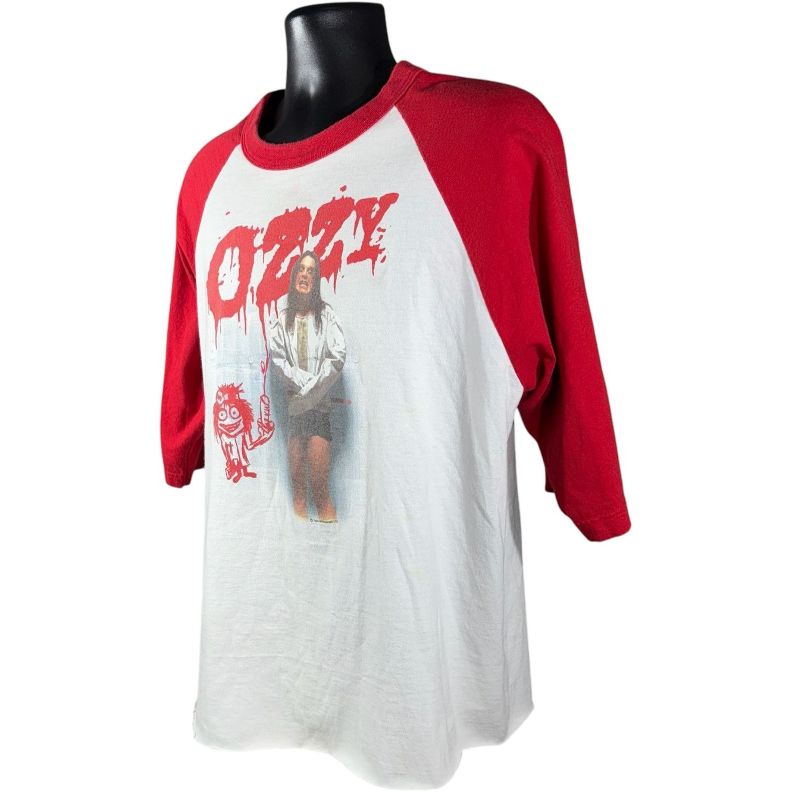 Vintage Vintage Ozzy Osbourne Straight Jacket 2000's Raglan Tee XL Size US XL / EU 56 / 4 - 3 Thumbnail