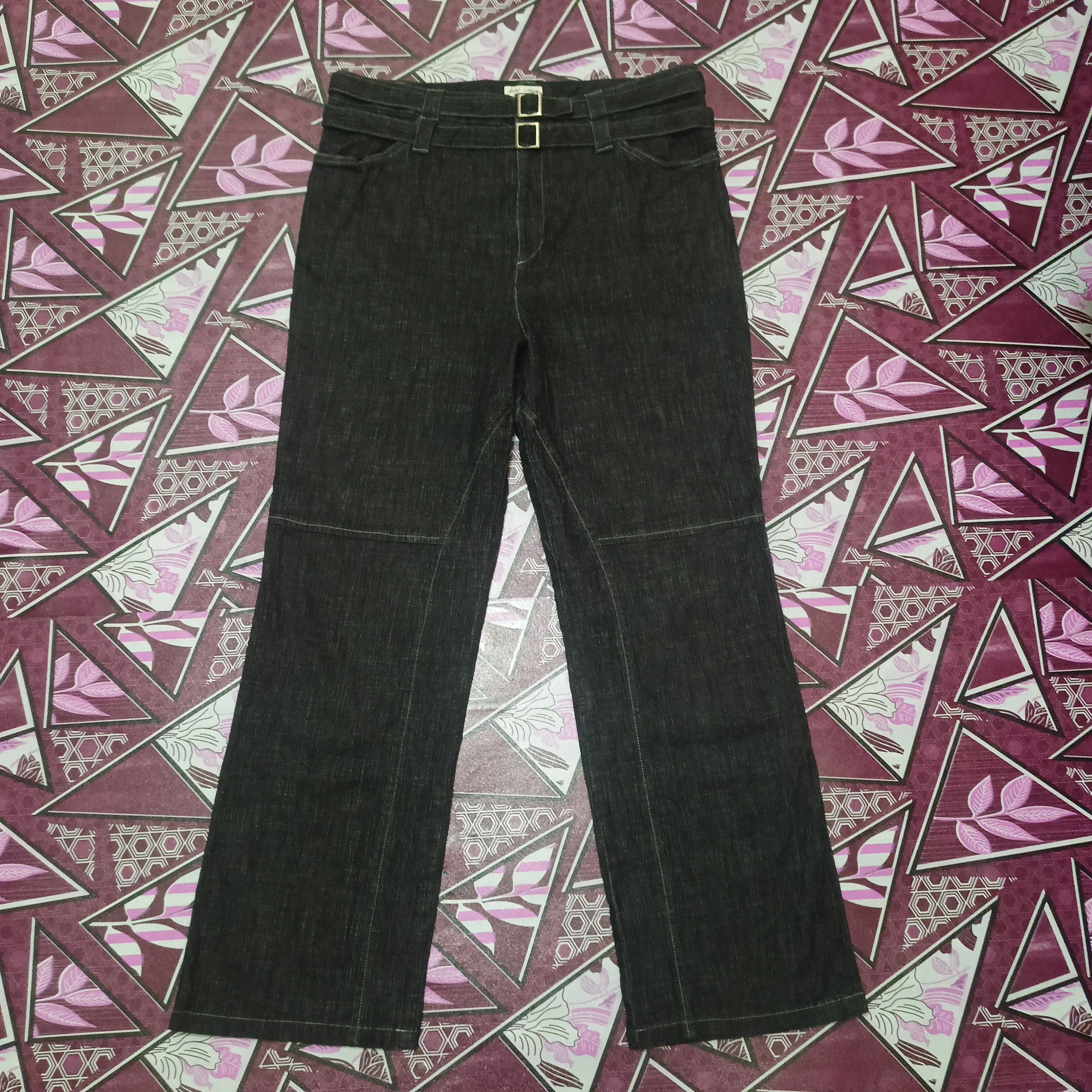 Designer × Japanese Brand 💥90s Japanese Cest Chica Bleu Double belt Baggy pants Size US 32 / EU 48 - 1 Thumbnail