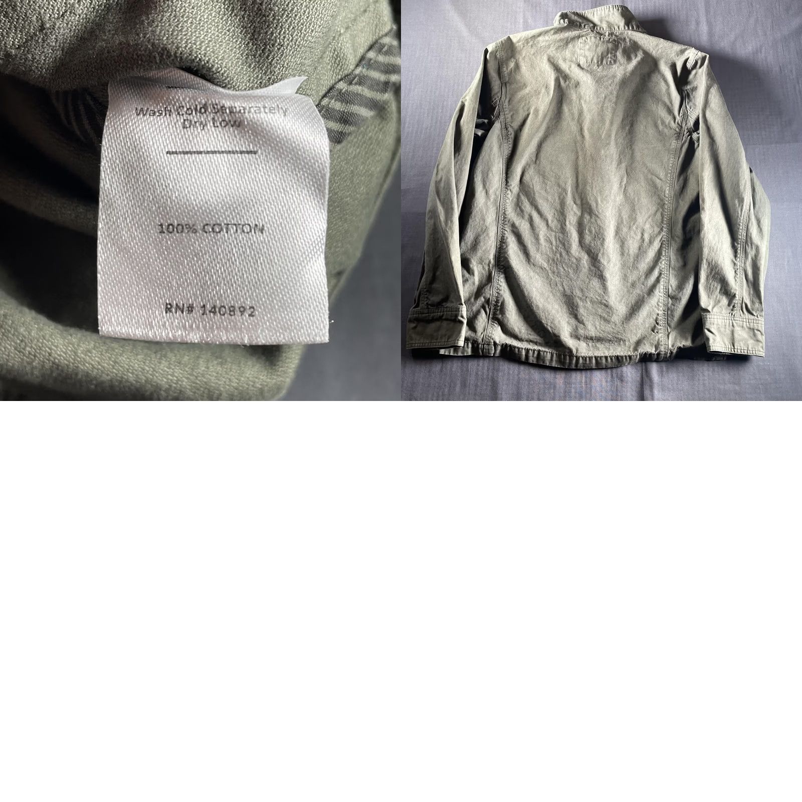 Marine Layer VINTAGE Marine Layer Jacket Mens Medium Large Green Utility Field Coat Cotton Military Size US L / EU 52-54 / 3 - 8 Thumbnail