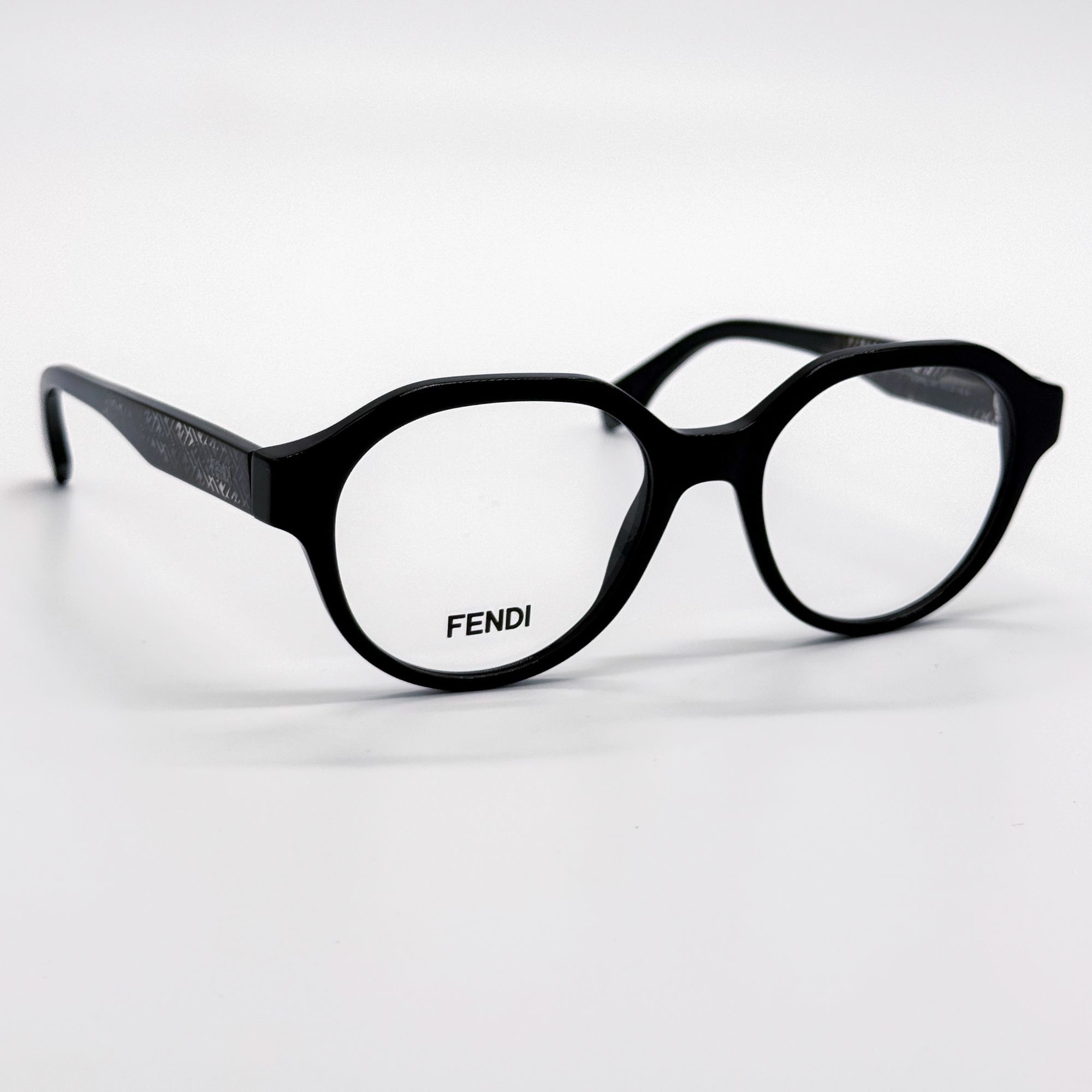 Fendi NEW FENDI EYEGLASES FE50049I 001 ROUND BLACK WOMEN EYEWEAR F Size ONE SIZE - 4 Thumbnail