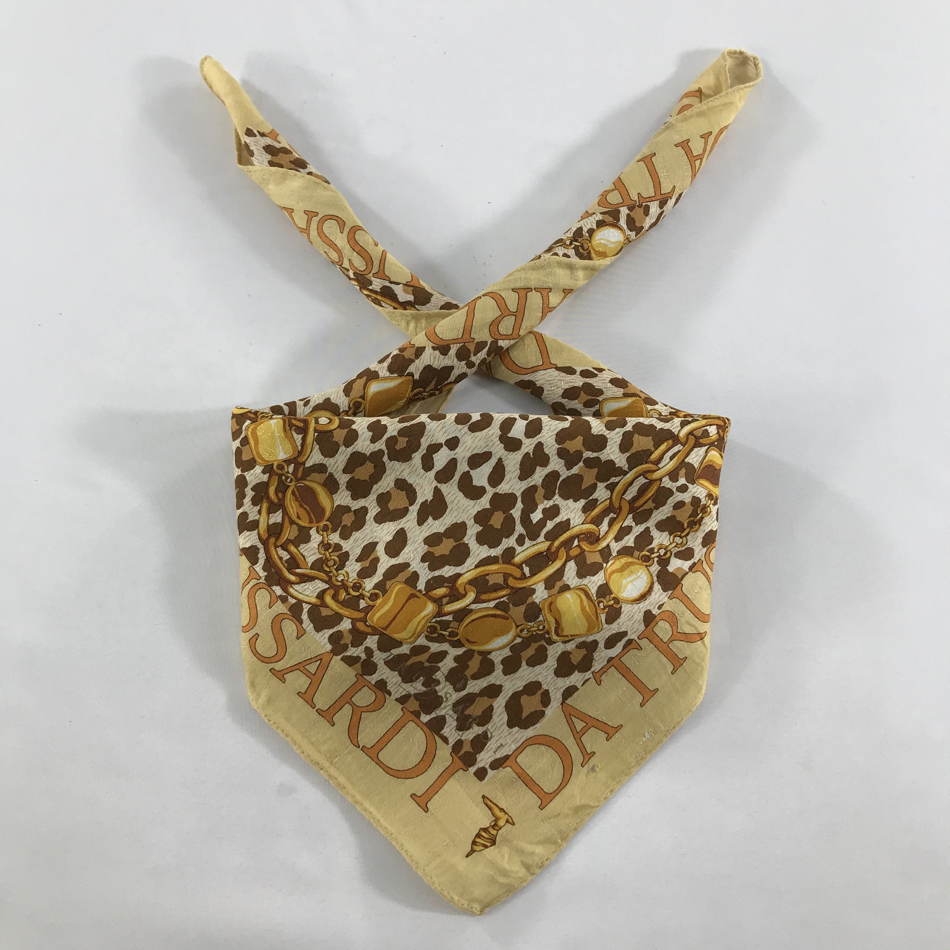 Trussardi × Vintage Trussardi Bandana / Handkerchief / Neckerchief - S1404 Size ONE SIZE - 4 Thumbnail