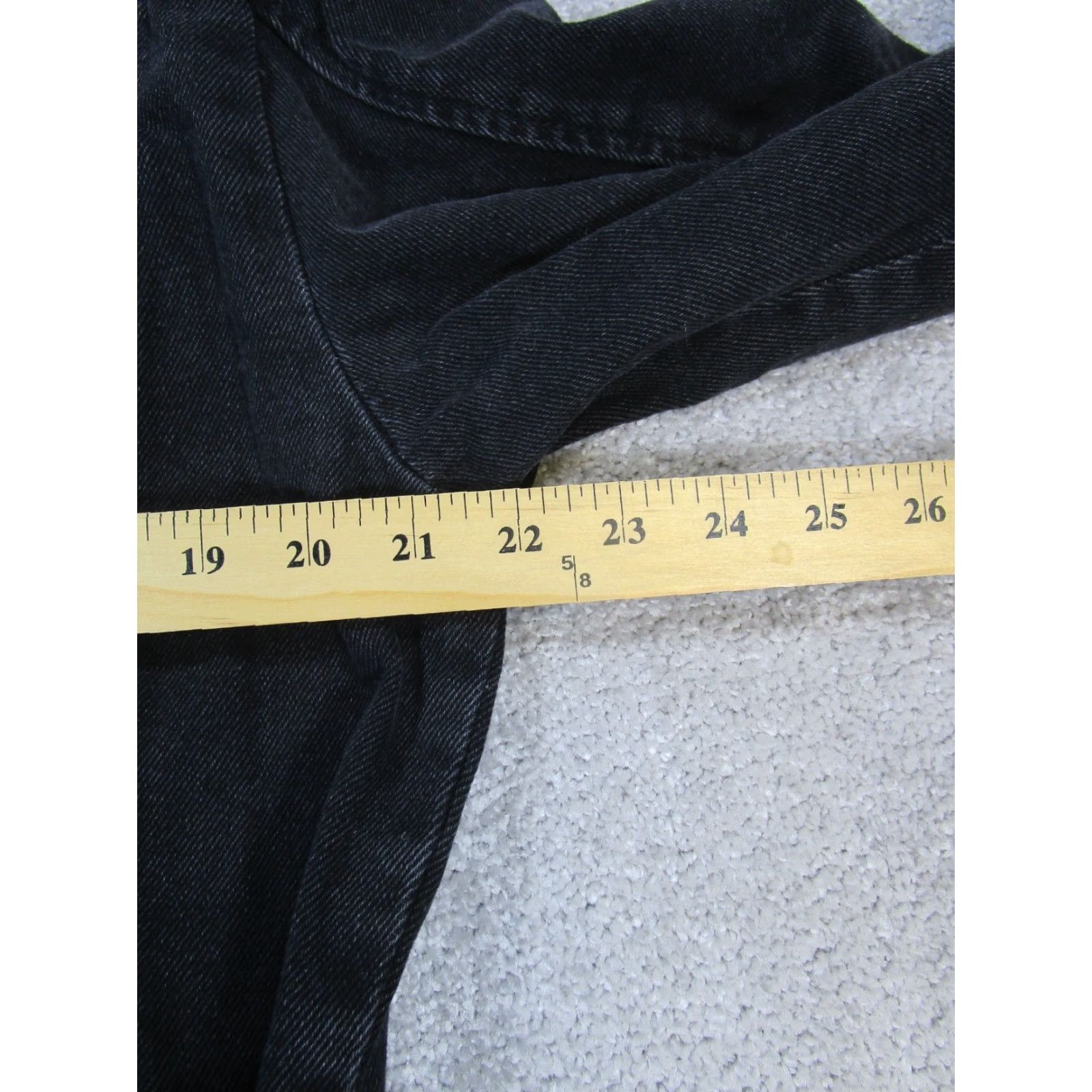 Zara VINTAGE Zara Jacket Womens XS Black Denim Belted Regular Fit Size XS / US 0-2 / IT 36-38 - 6 Thumbnail