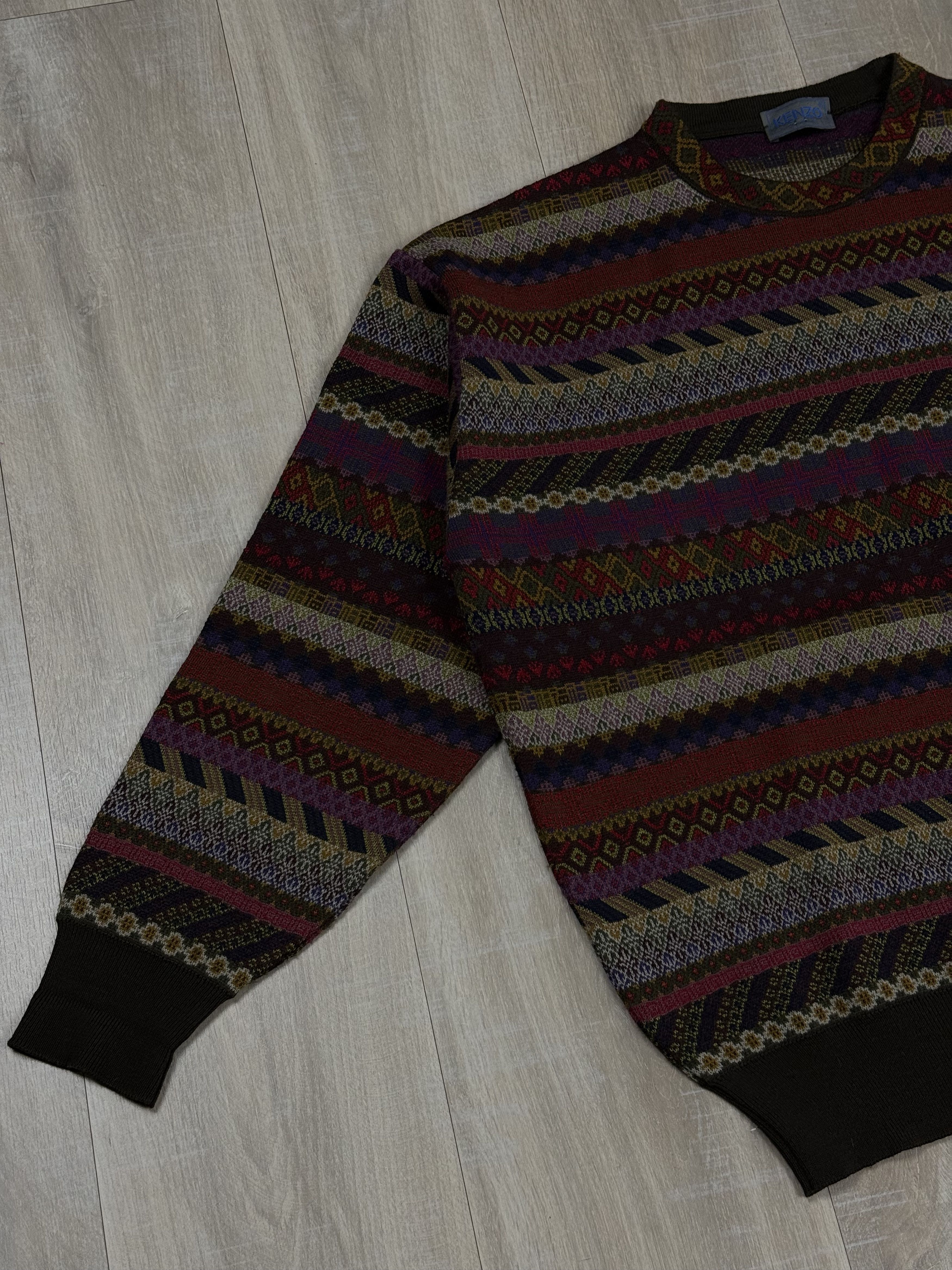 Kenzo Vintage 80s Kenzo Sweater Pullover Knitted Size L Size US L / EU 52-54 / 3 - 2 Thumbnail