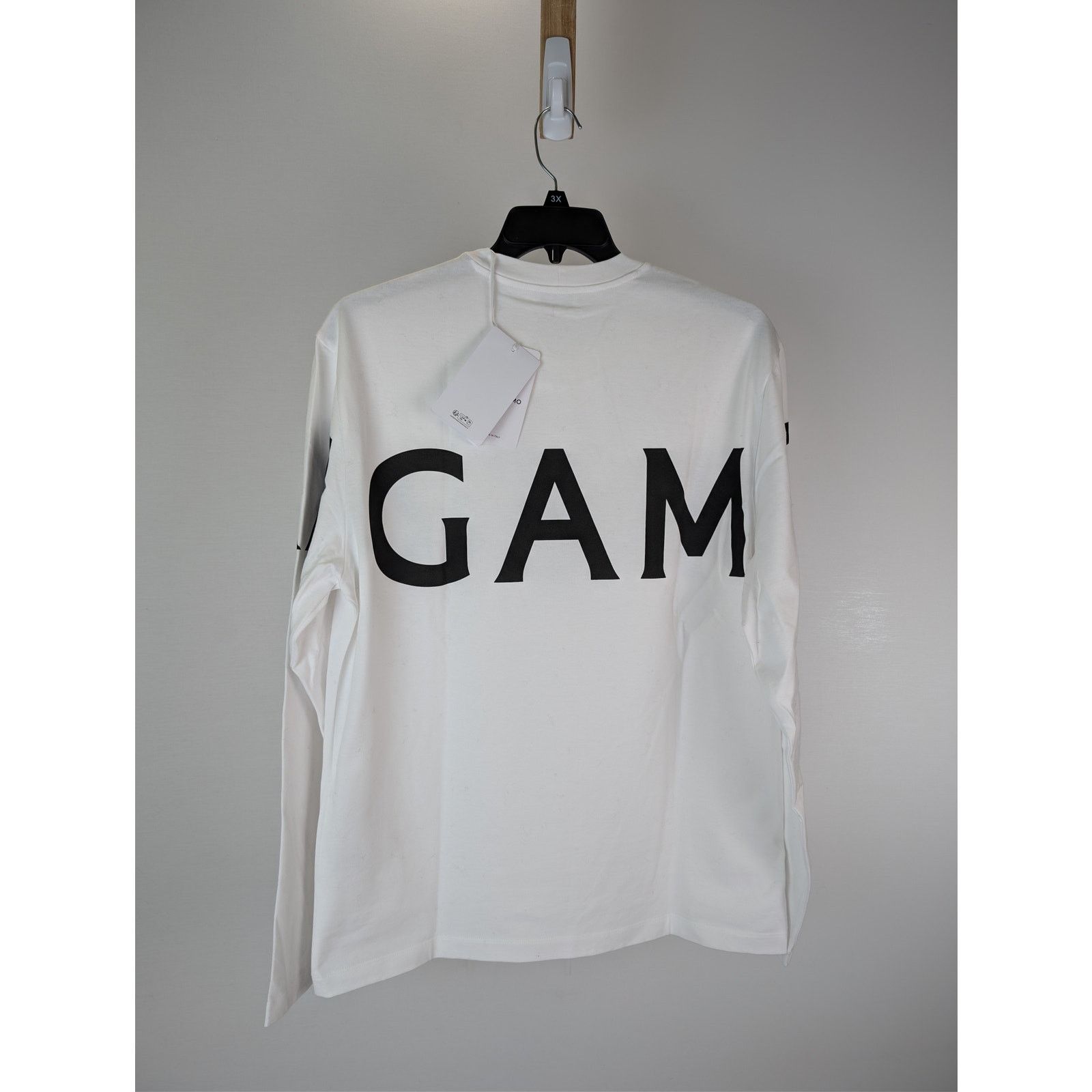 Salvatore Ferragamo o1rshd1 Ferragamo Logo T-Shirt in White Size US L / EU 52-54 / 3 - 8 Thumbnail