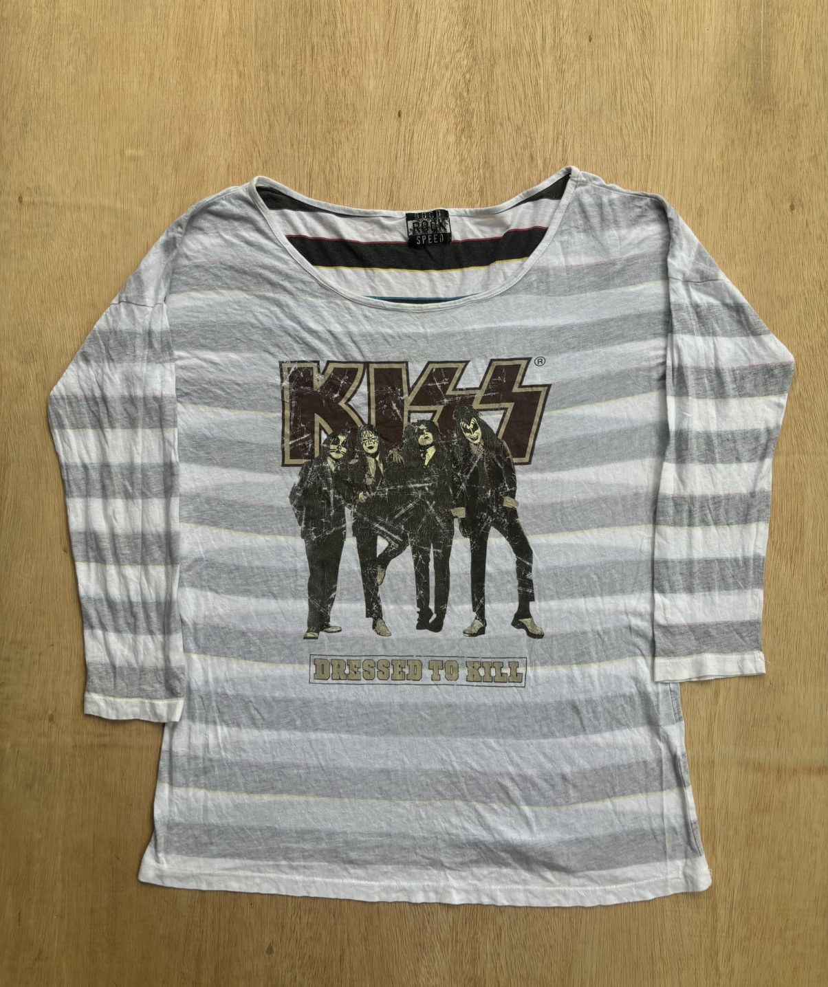 Japanese Brand Y2k Good rock speed Kiss band punk style Longsleeve Size ONE SIZE - 1 Thumbnail