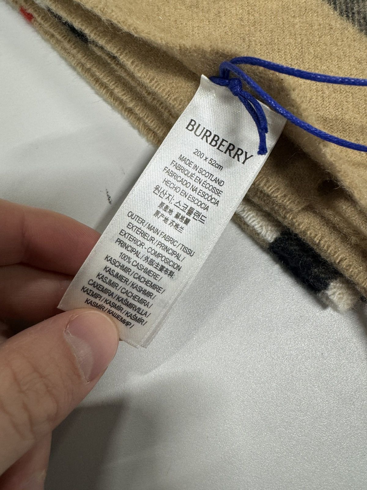 Burberry Burberry Wide Check Cashmere Scarf NEW 750$ Size ONE SIZE - 7 Thumbnail