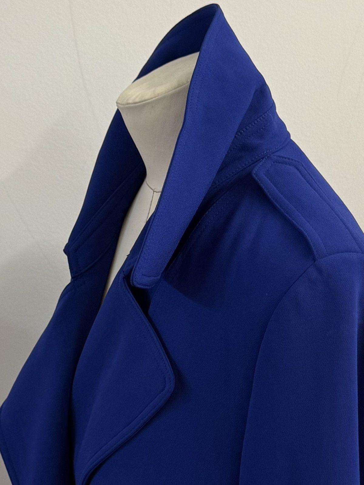 Theory Theory "Oaklane" Trench Coat in Admiral Crepe-Cobalt Blue-L Size L / US 10 / IT 46 - 5 Thumbnail