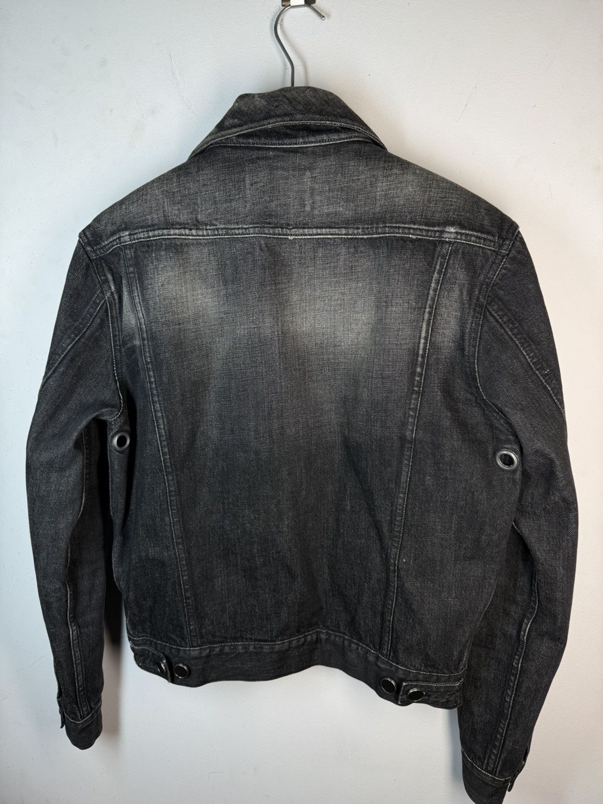 Yves Saint Laurent Tom Ford YSL Denim Jacket Black Italy Size US M / EU 48-50 / 2 - 4 Thumbnail