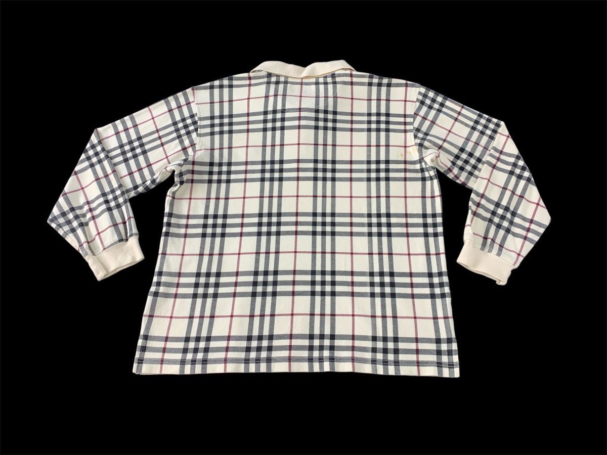 Burberry Burberry London Nova Checked Monogram Longsleeve Pocket Polo Size US M / EU 48-50 / 2 - 2 Thumbnail