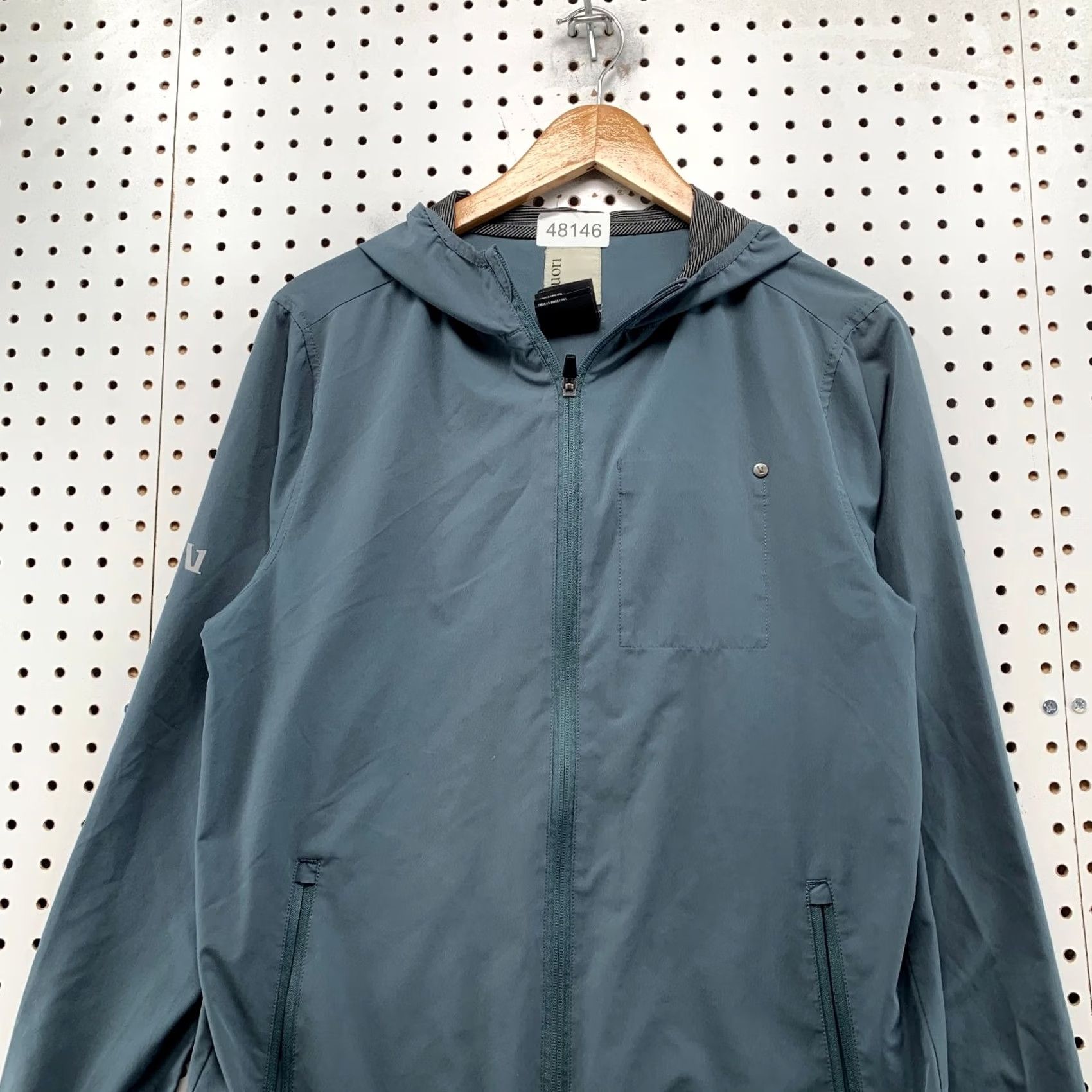 Vuori Vuori Windbreaker Jacket Mens Small Blue Outdoor Trainer Shell Lightweight Size US S / EU 44-46 / 1 - 4 Thumbnail