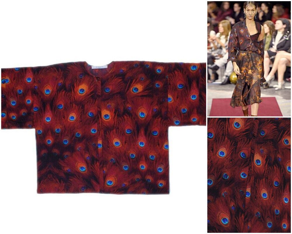 Givenchy Givenchy Paris Runway Women Peacock Feather Shirt Size US M / EU 48-50 / 2 - 1 Thumbnail