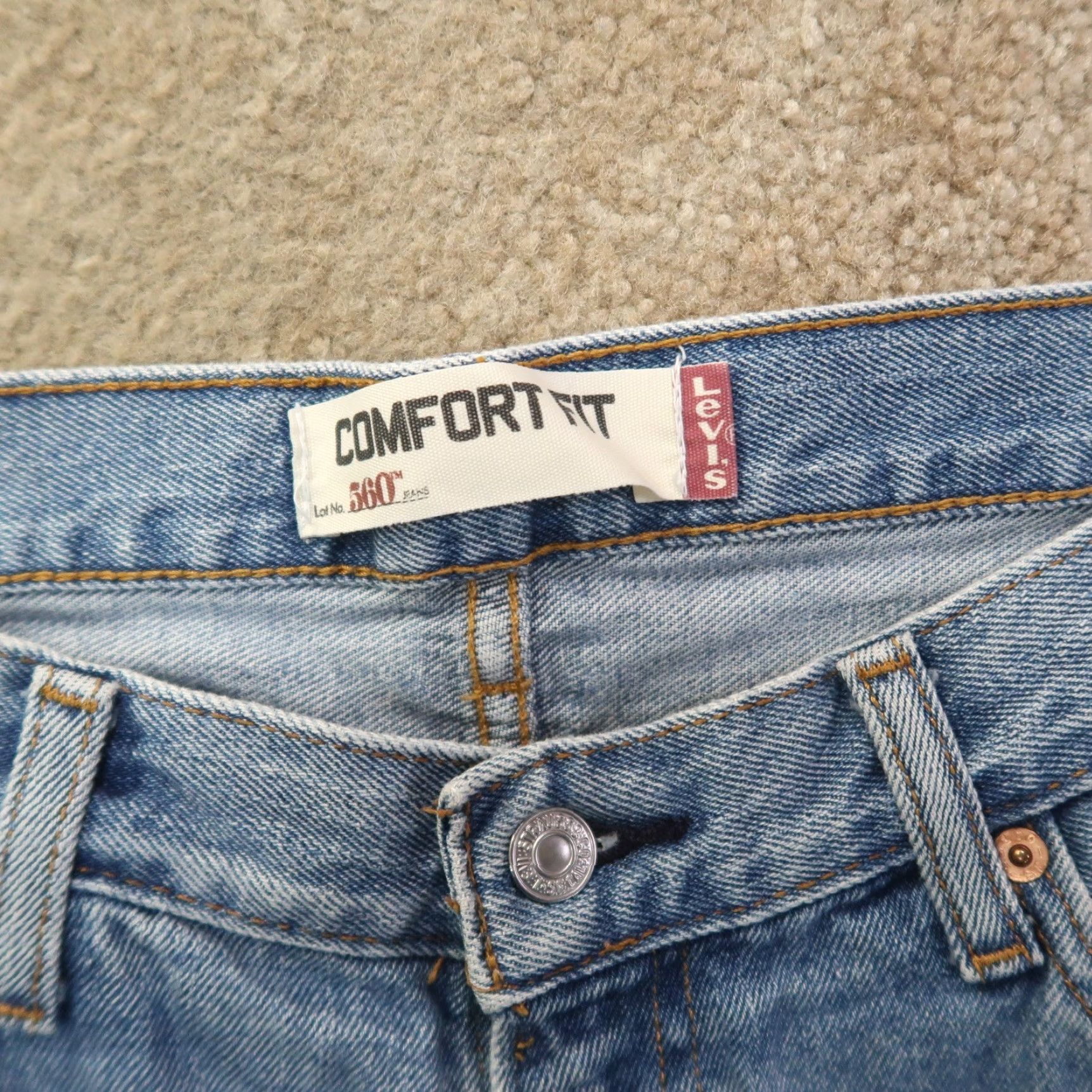 Levi's Levi's 560 Comfort Fit Jeans Men's 34x32 Blue Denim Baggy Y2K Vintage Streetwear 80s 90s Mens Size US 34 / EU 50 - 5 Thumbnail