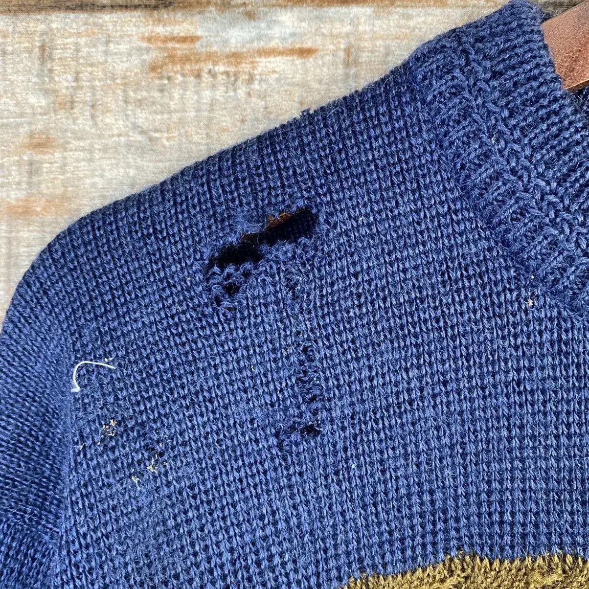 Vintage DLL Brolio Blue 1990 art design japan Knitwear #c870 Size US L / EU 52-54 / 3 - 18 Thumbnail