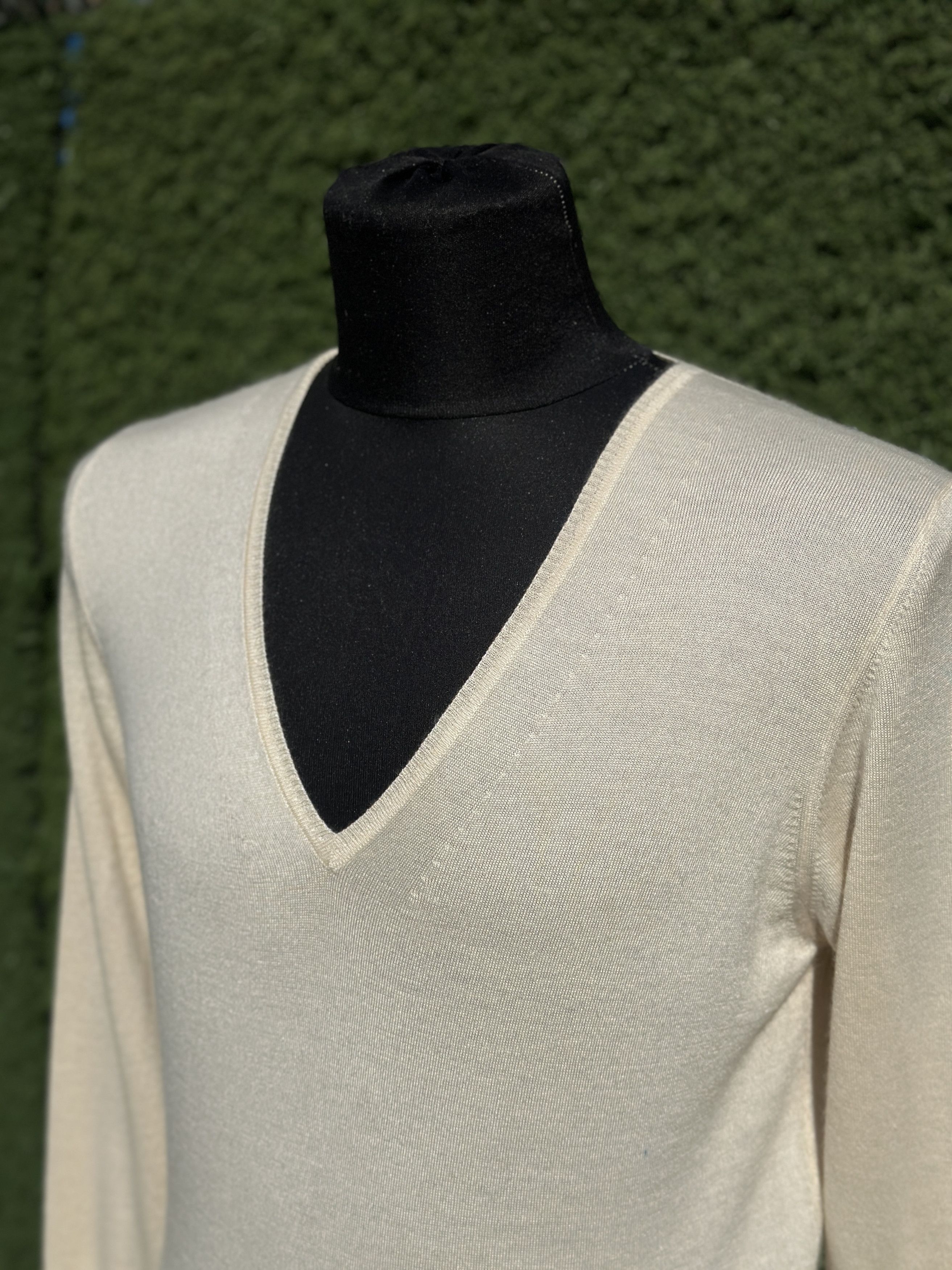 Brunello Cucinelli Brunello Cucinelli Cashmere V-Neck Sweater Tailored Size M Size M / US 6-8 / IT 42-44 - 10 Thumbnail