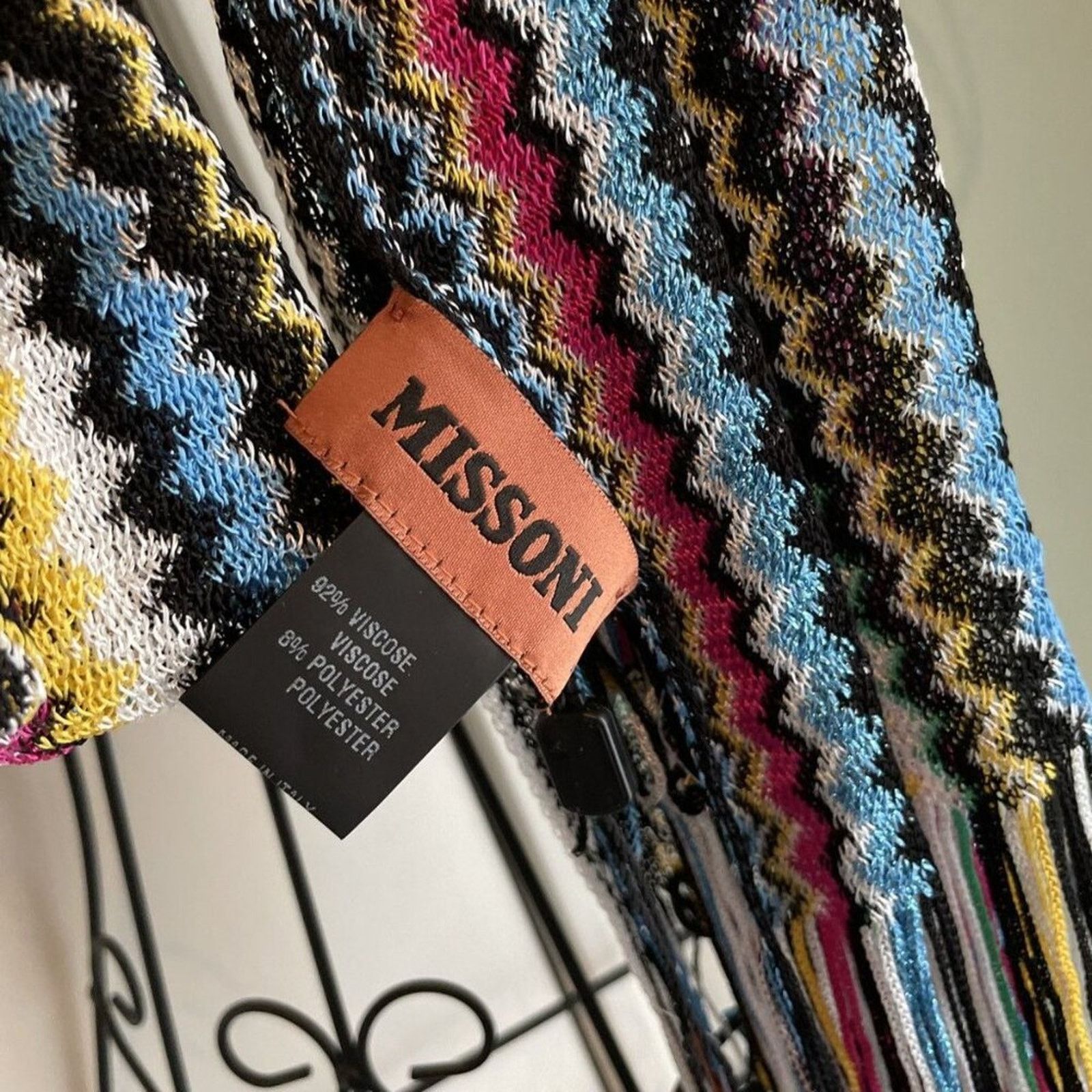 Missoni Missoni multicolored striped zigzag Scarf Size ONE SIZE - 3 Thumbnail