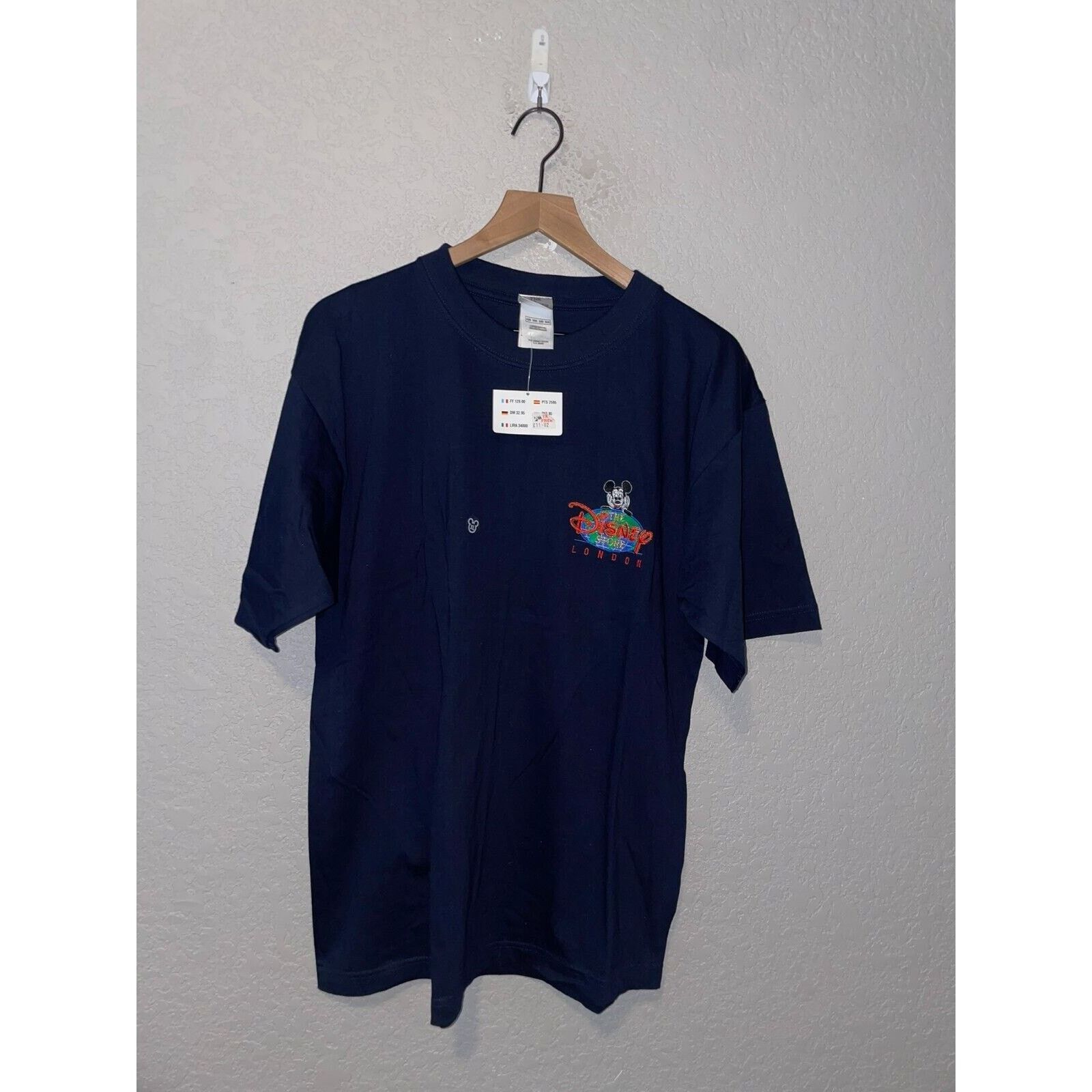 Disney Vintage Disney London Shirt The Store Blue Mickey Mouse Tee Size US L / EU 52-54 / 3 - 1 Thumbnail