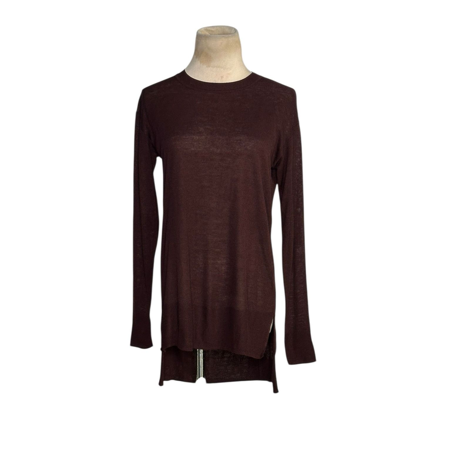 H&M H&M brown long sleeves hi low sweater size XS Size XS / US 0-2 / IT 36-38 - 7 Thumbnail