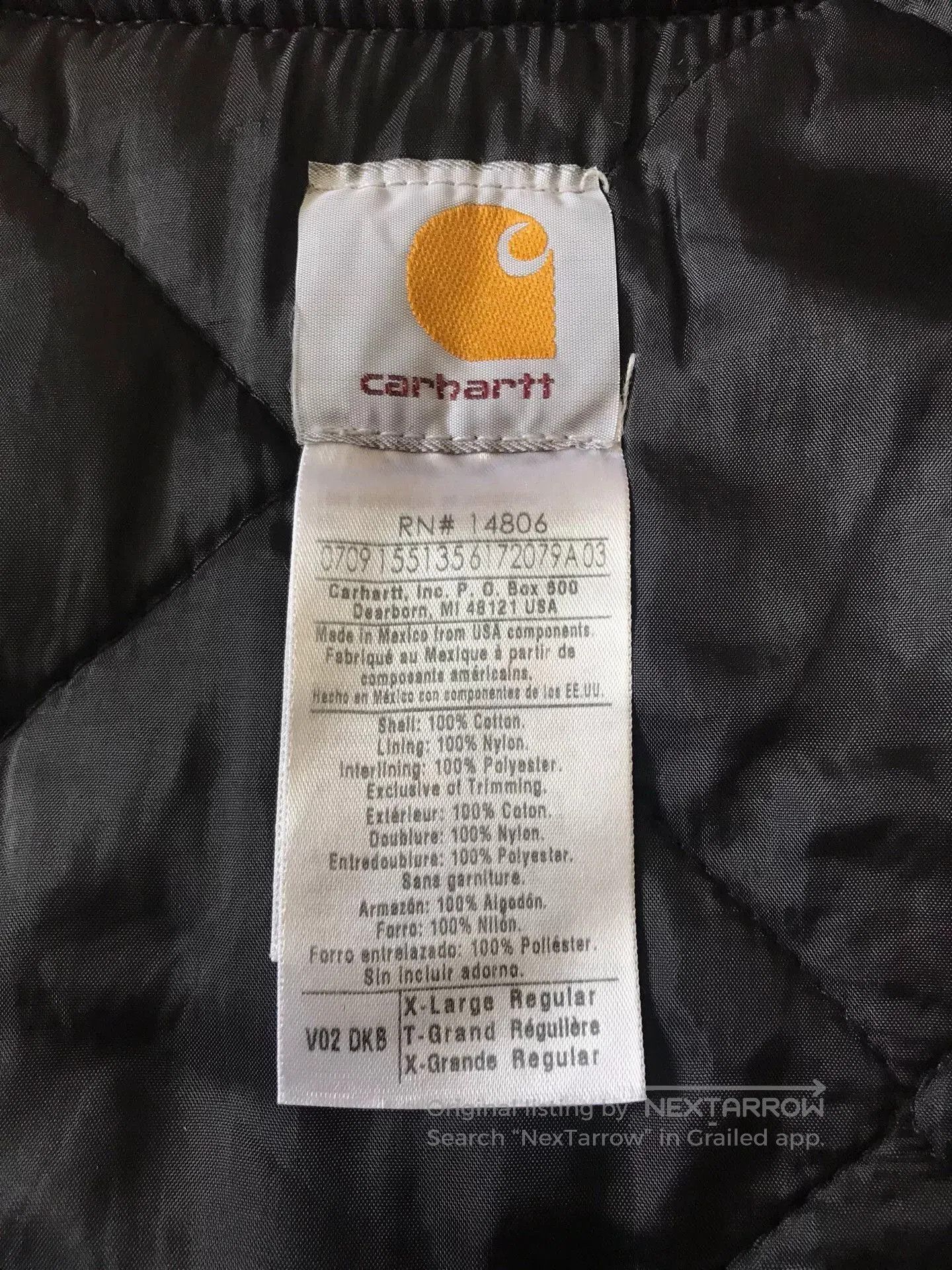 Carhartt Carhartt V02 Dark Brown Work Vest. Size US XL / EU 56 / 4 - 9 Thumbnail