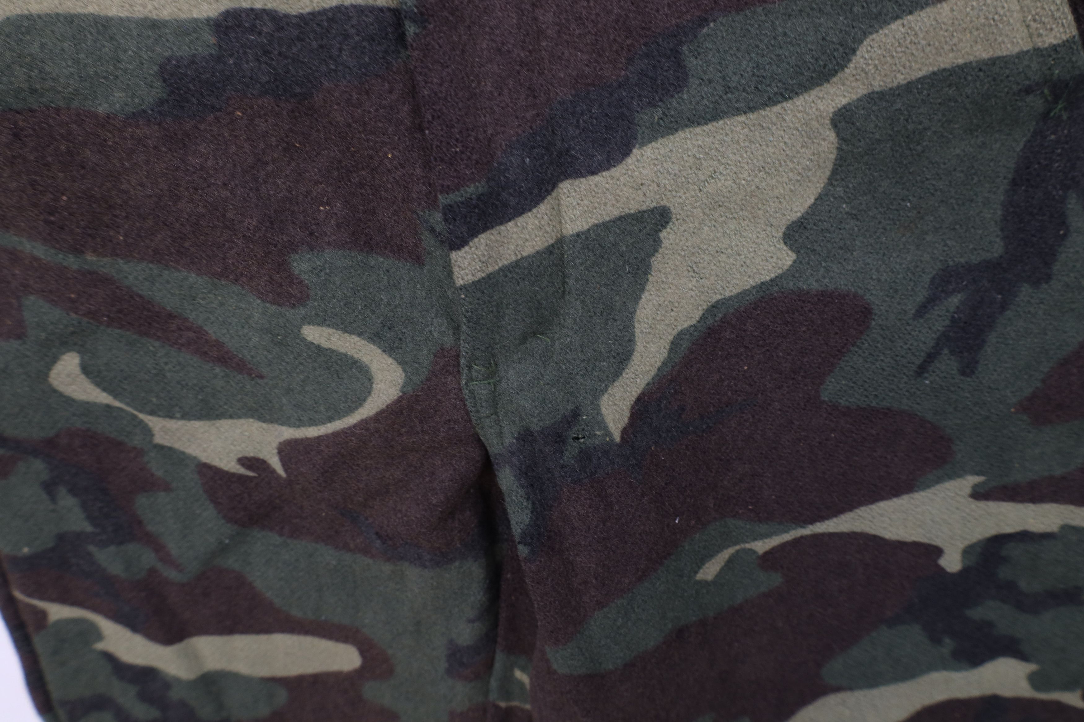Vintage Vintage 90s Streetwear Heavy Wool Camouflage Wide Leg Pants Size US 30 / EU 46 - 6 Thumbnail