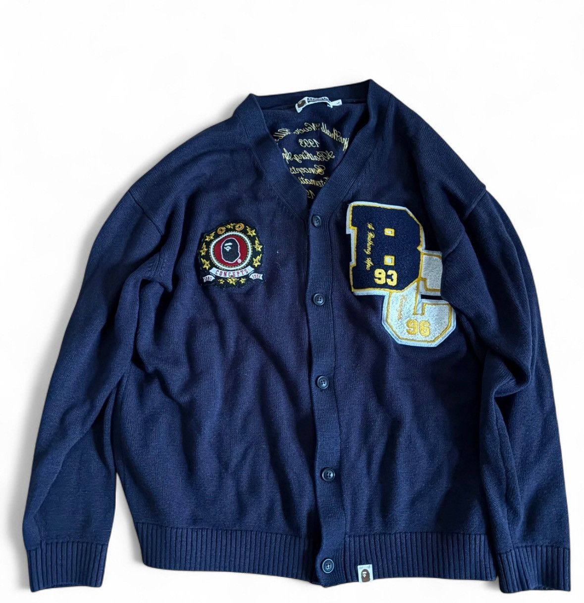 limited-edition Bape x Concepts Varsity Cardigan