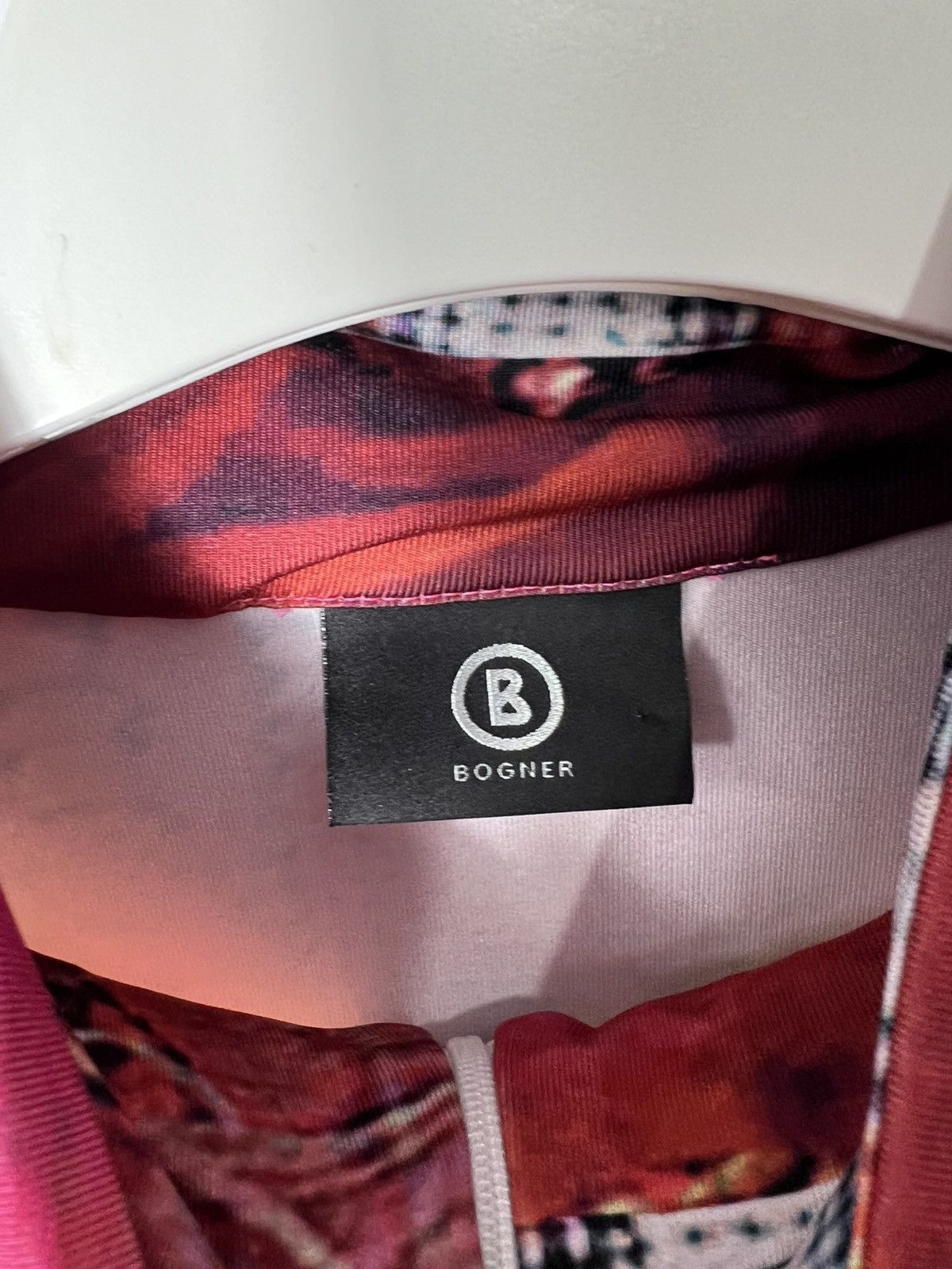 Bogner Bogner Y2K Graphic High Neck Zip Top Vintage Statement Print Size L / US 10 / IT 46 - 6 Thumbnail
