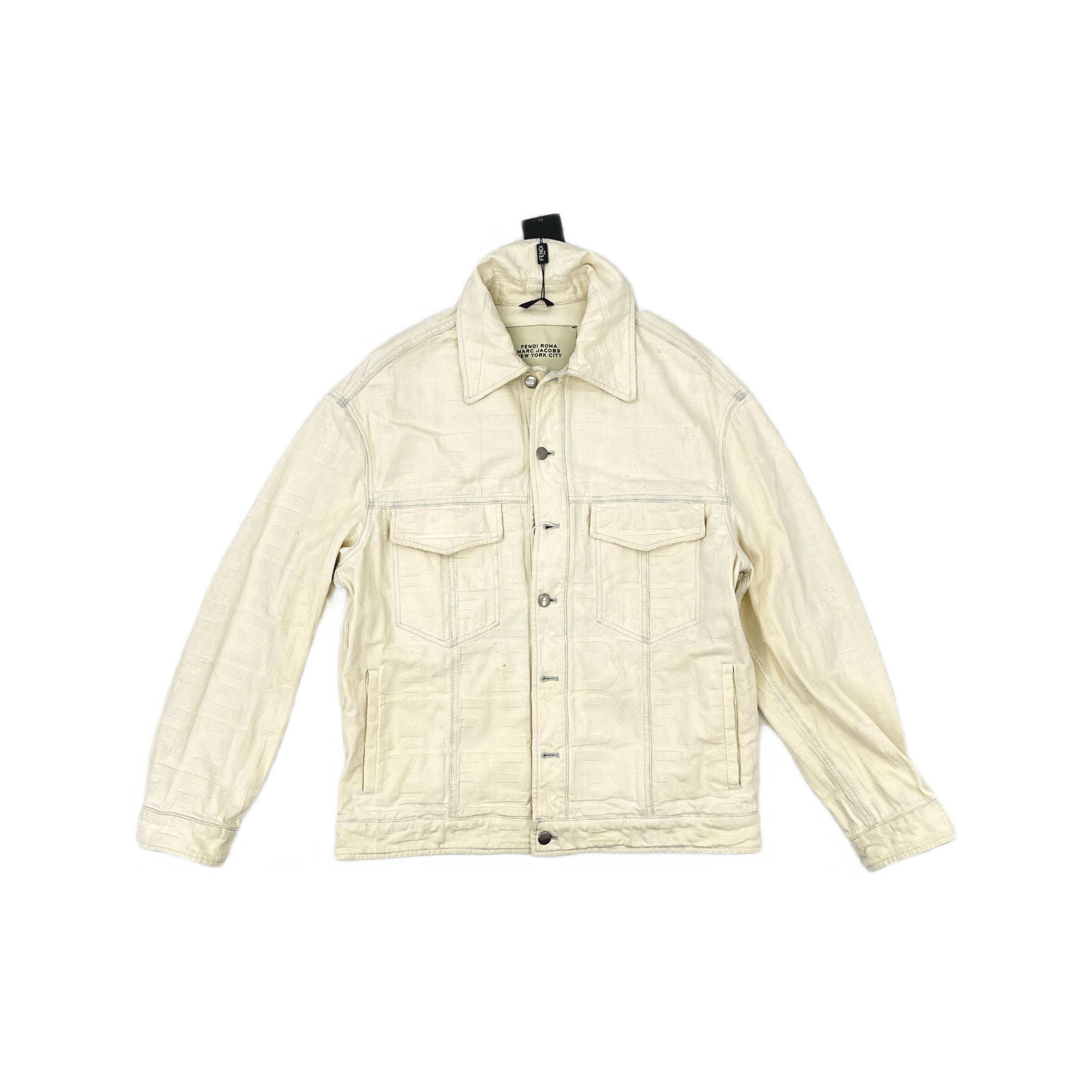 Fendi Fendi x Marc Jacobs Logo Denim Jacket Size 48 Size US M / EU 48-50 / 2 - 1 Thumbnail