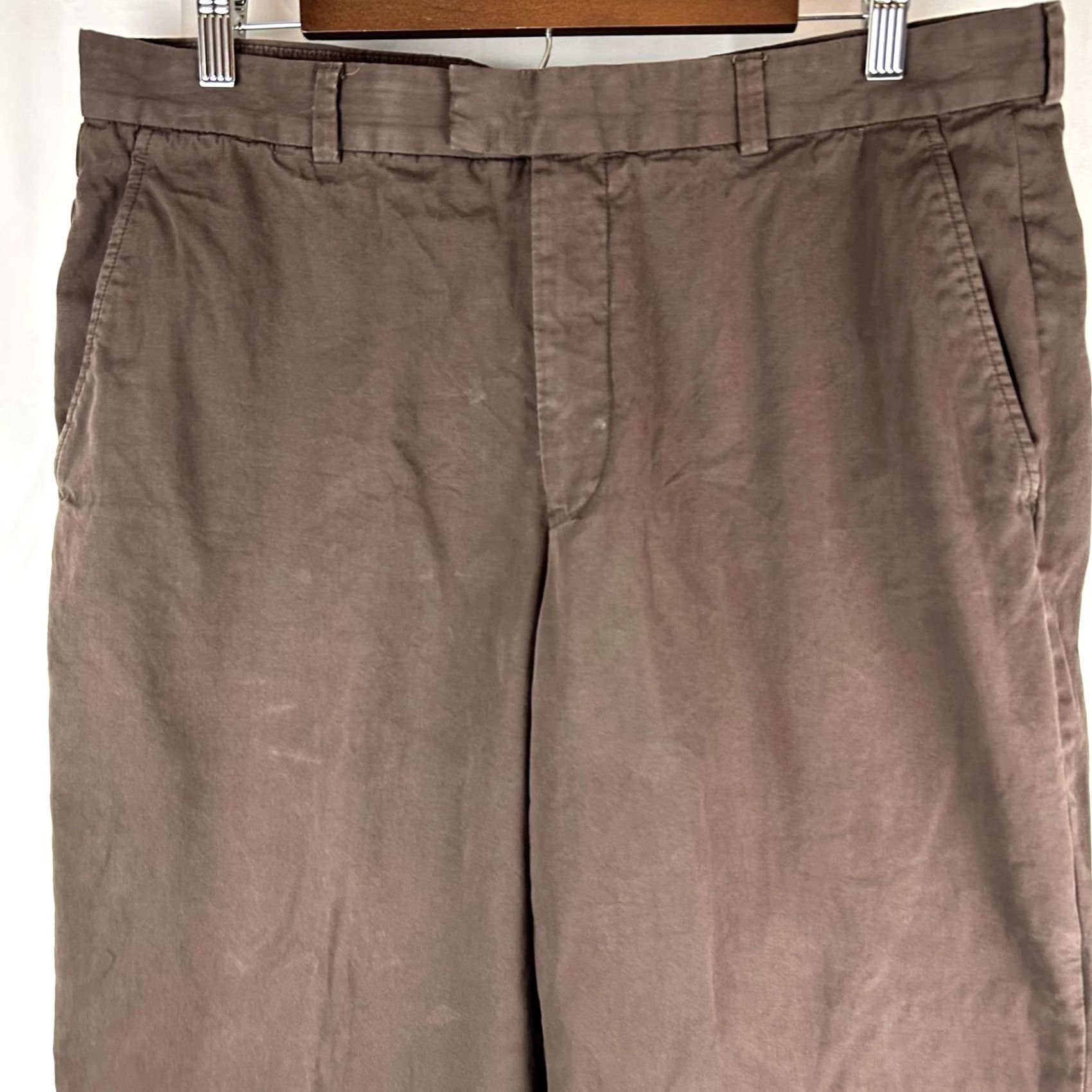 Ermenegildo Zegna Ermenegildo Zegna Pants Men Brown Cotton Chino Dress Slacks 36x29 Casual Romania Size US 38 / EU 54 - 7 Thumbnail