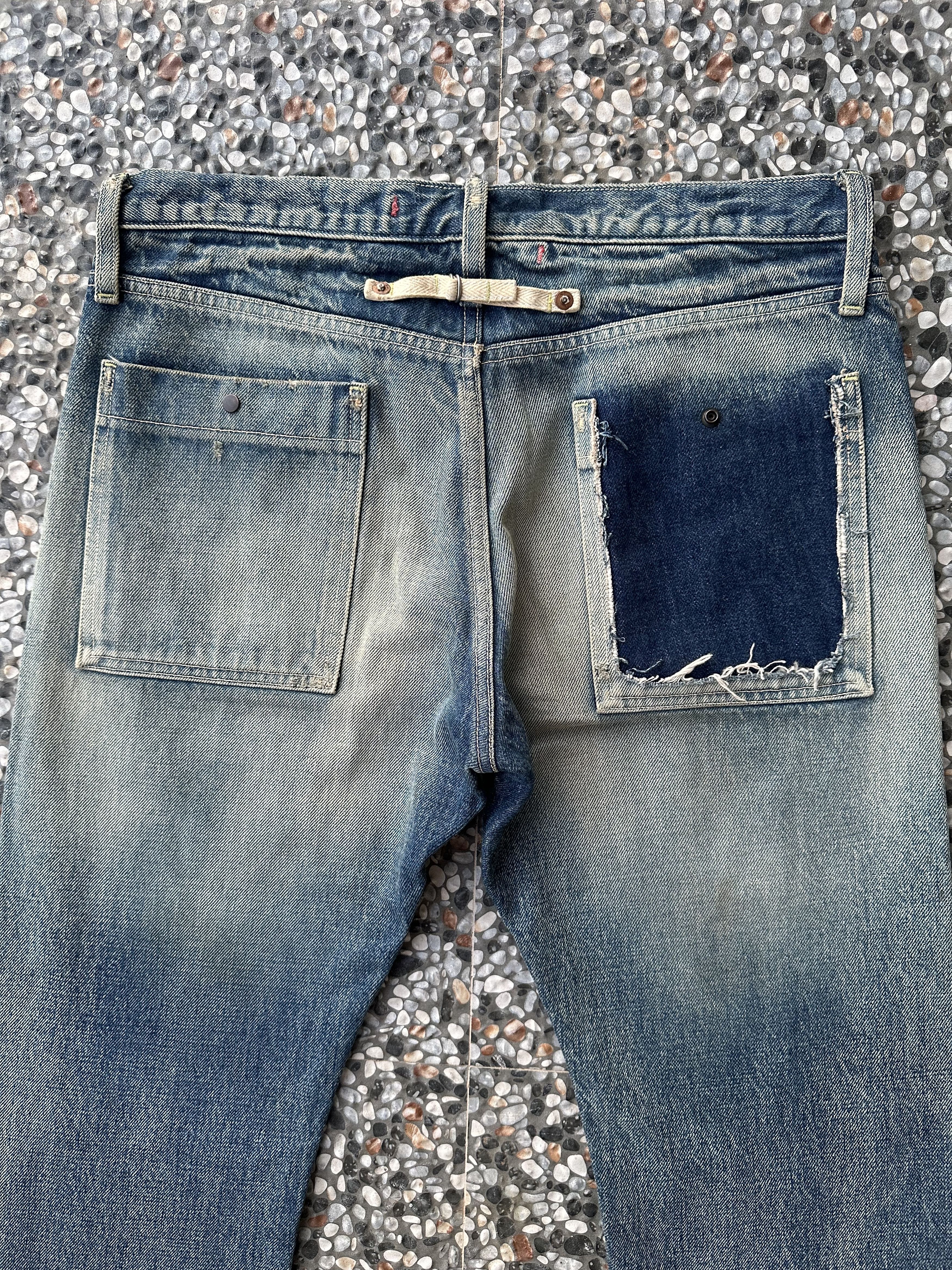 Exodus Vintage Japanese Brand Exodus Distressed Selvedge Denim Jean Size US 32 / EU 48 - 12 Thumbnail