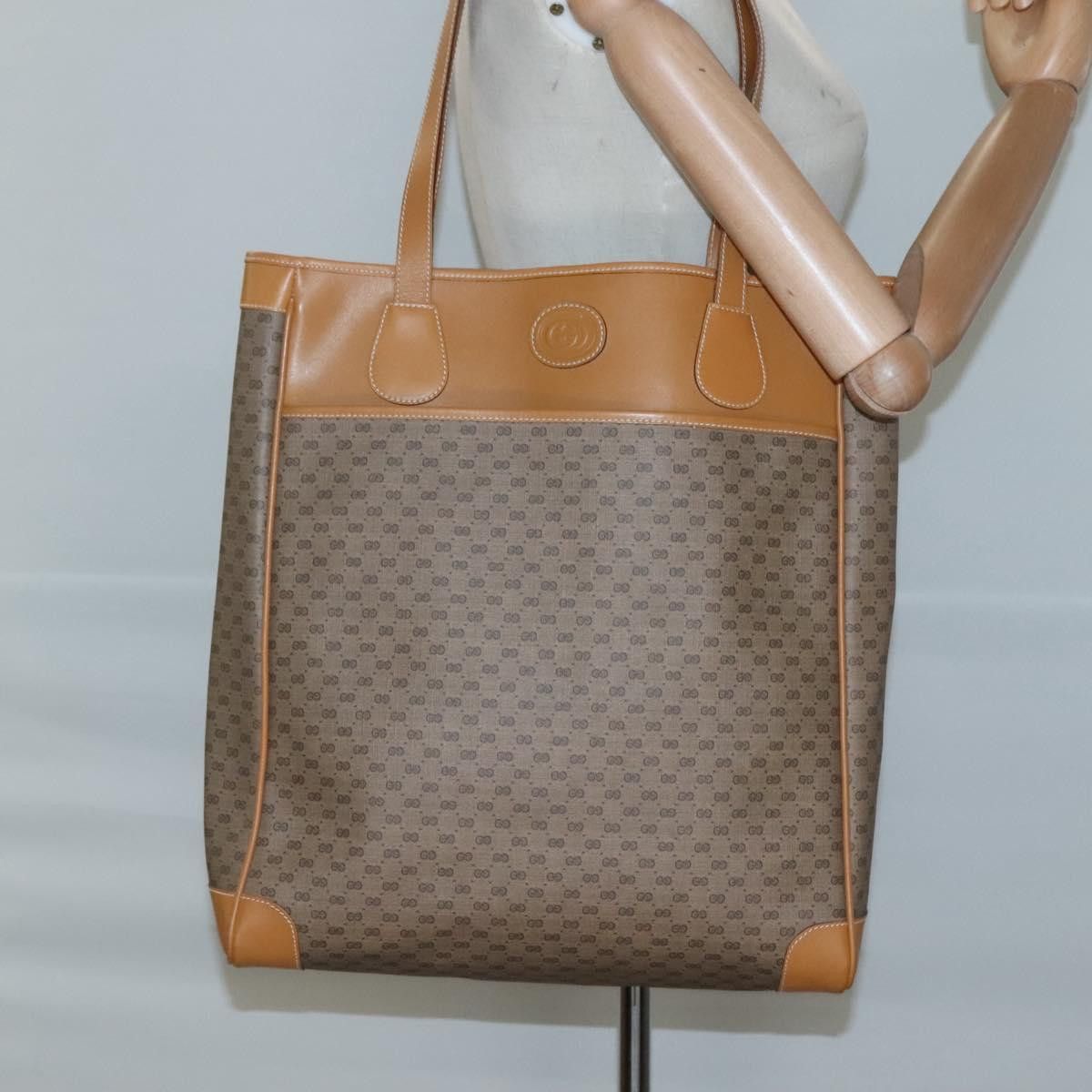 Gucci GUCCI Micro GG Supreme Tote Bag Pvc Beige Gold 002 39 002 39 Size ONE SIZE - 22 Thumbnail