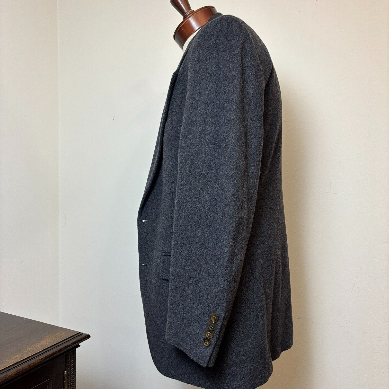 Bill Blass Bill Blass Men's 42R Charcoal Gray Sport Coat Blazer Baby So Size 42R - 5 Thumbnail