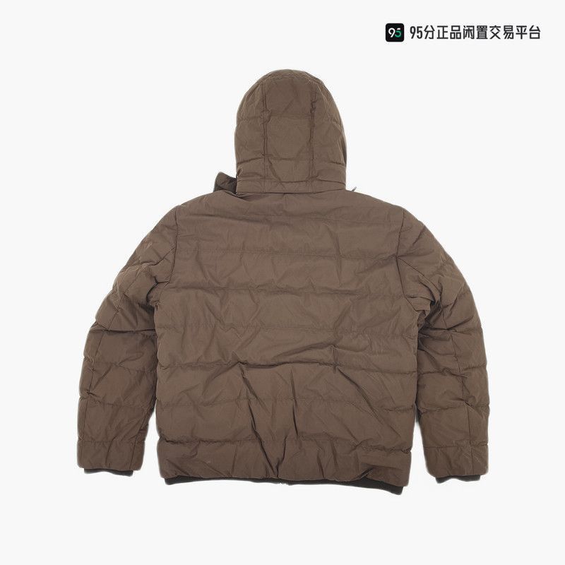 Ermenegildo Zegna Ermenegildo Zegna Solid Hooded Zip Down Jacket. Size US L / EU 52-54 / 3 - 4 Thumbnail
