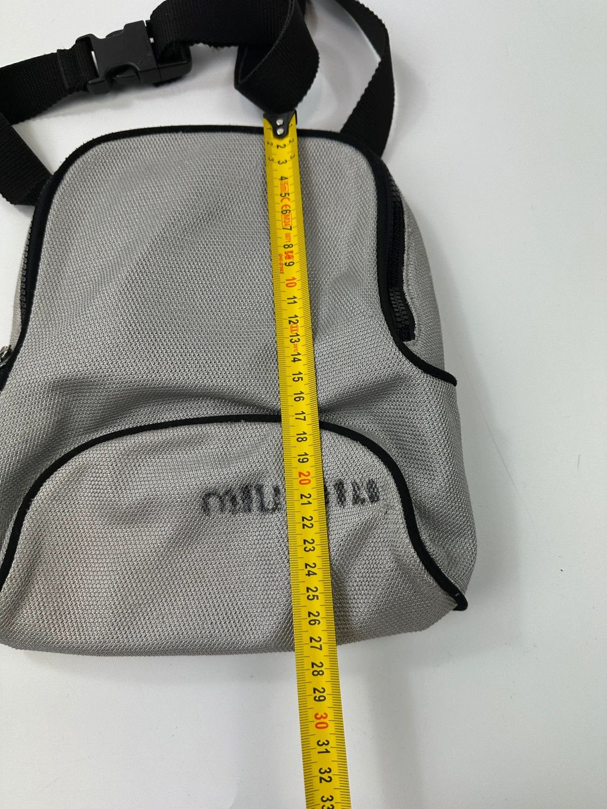 Miu Miu Miu Miu SS99 Grey Mesh 2in1 Chest Bag Backpack Size ONE SIZE - 17 Thumbnail