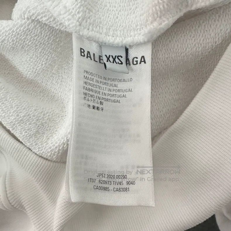 Balenciaga Balenciaga Torch logo hooded white sweatshirt Size US XXS / EU 40 - 4 Thumbnail