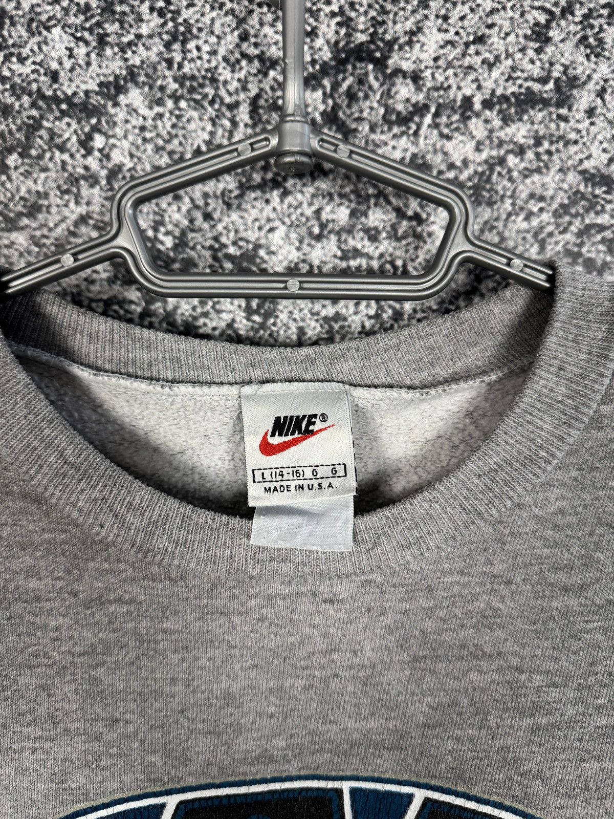 Nike Boys Nike Vintage 90s Sweatshirt Swoosh Logo Made in USA Size US XS / EU 42 / 0 - 8 Thumbnail