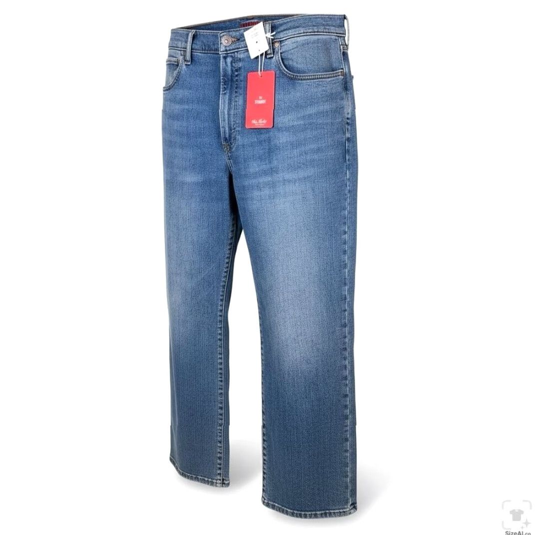Lucky Brand Lucky Brand Jeans 181 Relaxed Straight Jeans Mens 38x30 Blue Medium Wash Denim Zip Fly Relaxed Straight Pockets Logo Size US 38 / EU 54 - 2 Thumbnail