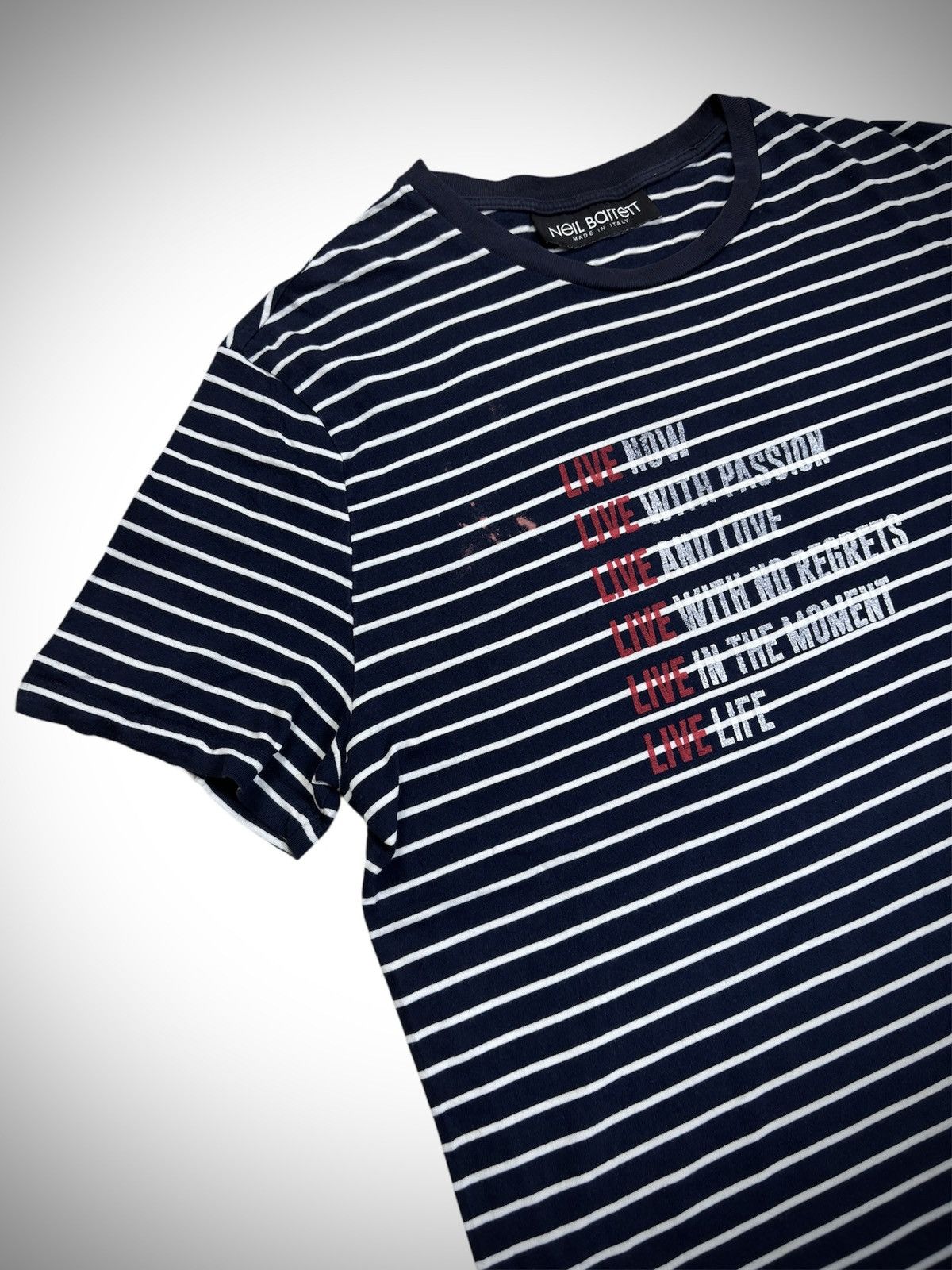 Neil Barrett Neil Barret Slim Fit T-Shirt Made in Italy Size US M / EU 48-50 / 2 - 2 Thumbnail