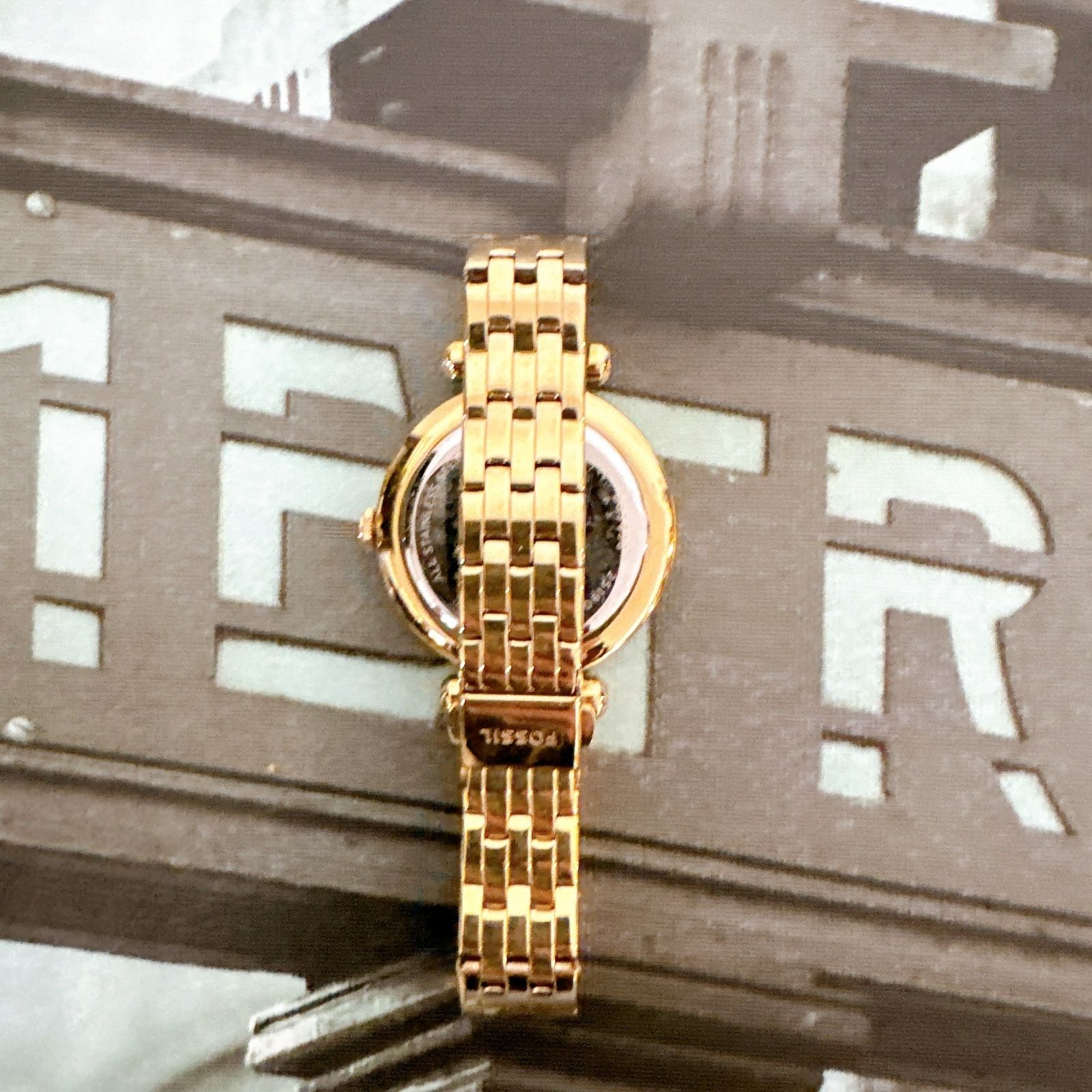Fossil Fossil BQ3498 Tillie Gold-Tone Stainless Steel Watch Size ONE SIZE - 3 Thumbnail