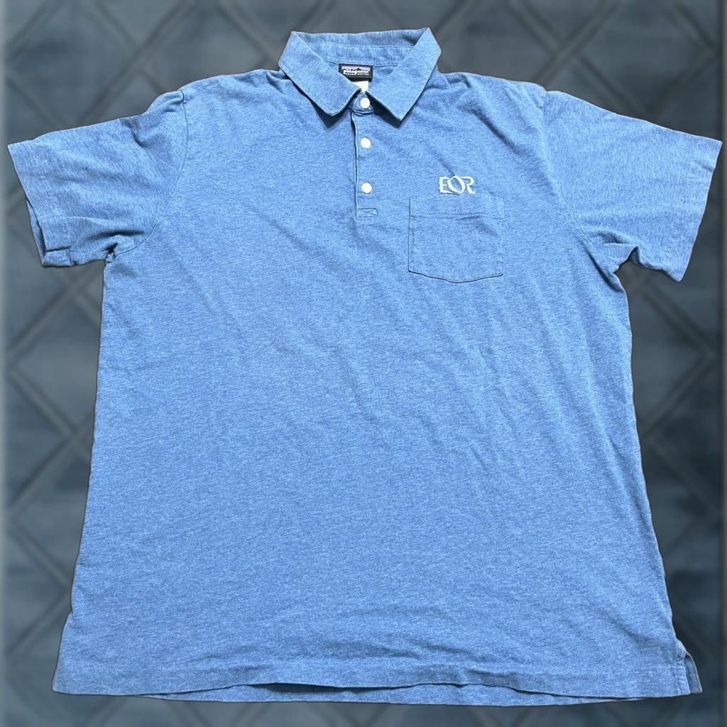 Patagonia Patagonia Polo Shirt Men's Adult Large Blue Pocket Collared Organic Cotton Polo Shirt Polo Mens Large Blue Patagonia Pocket Collared Organic Cotton Size US L / EU 52-54 / 3 - 1 Thumbnail