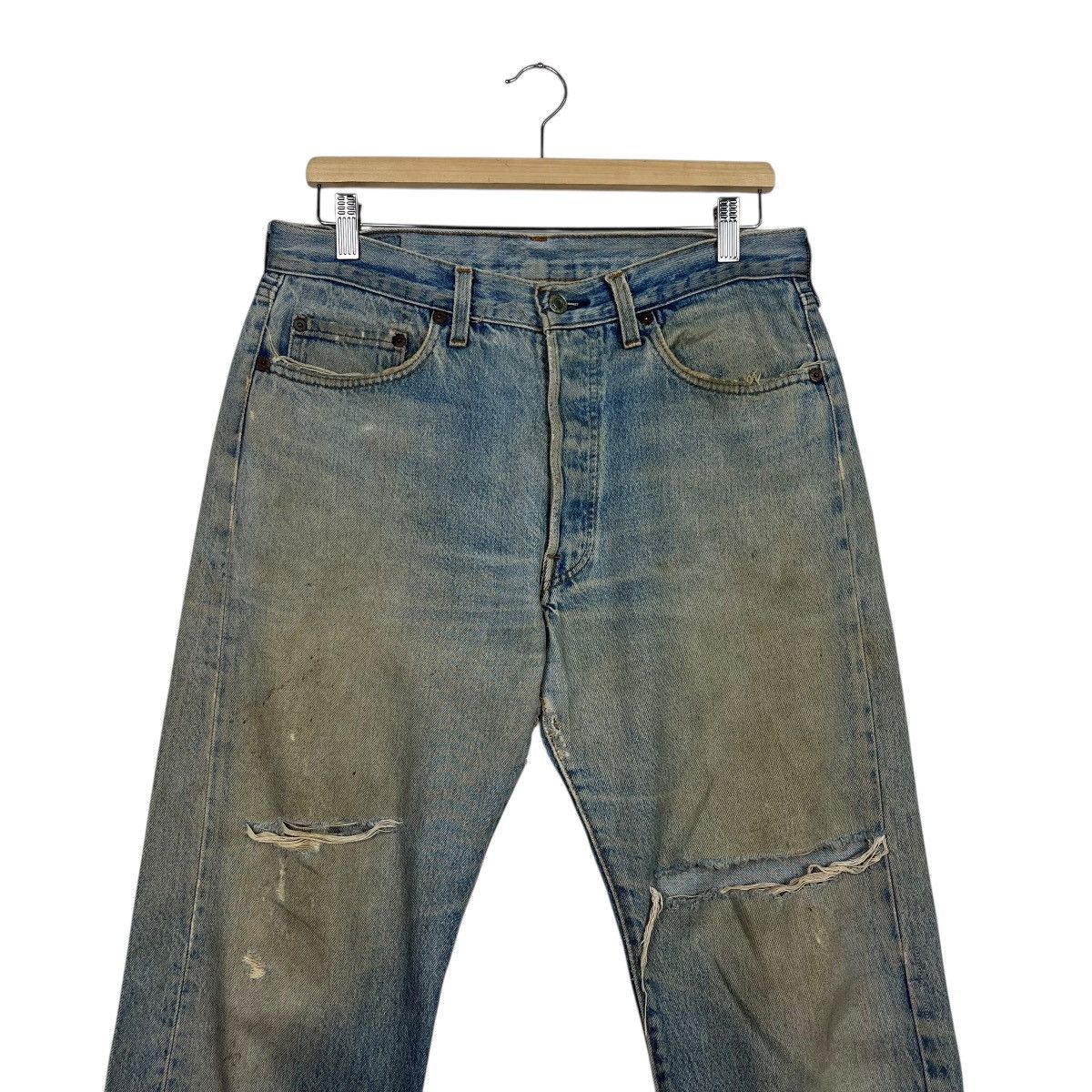 Levi's Vintage 90s Levis Distressed Denim Jeans Size US 32 / EU 48 - 3 Thumbnail