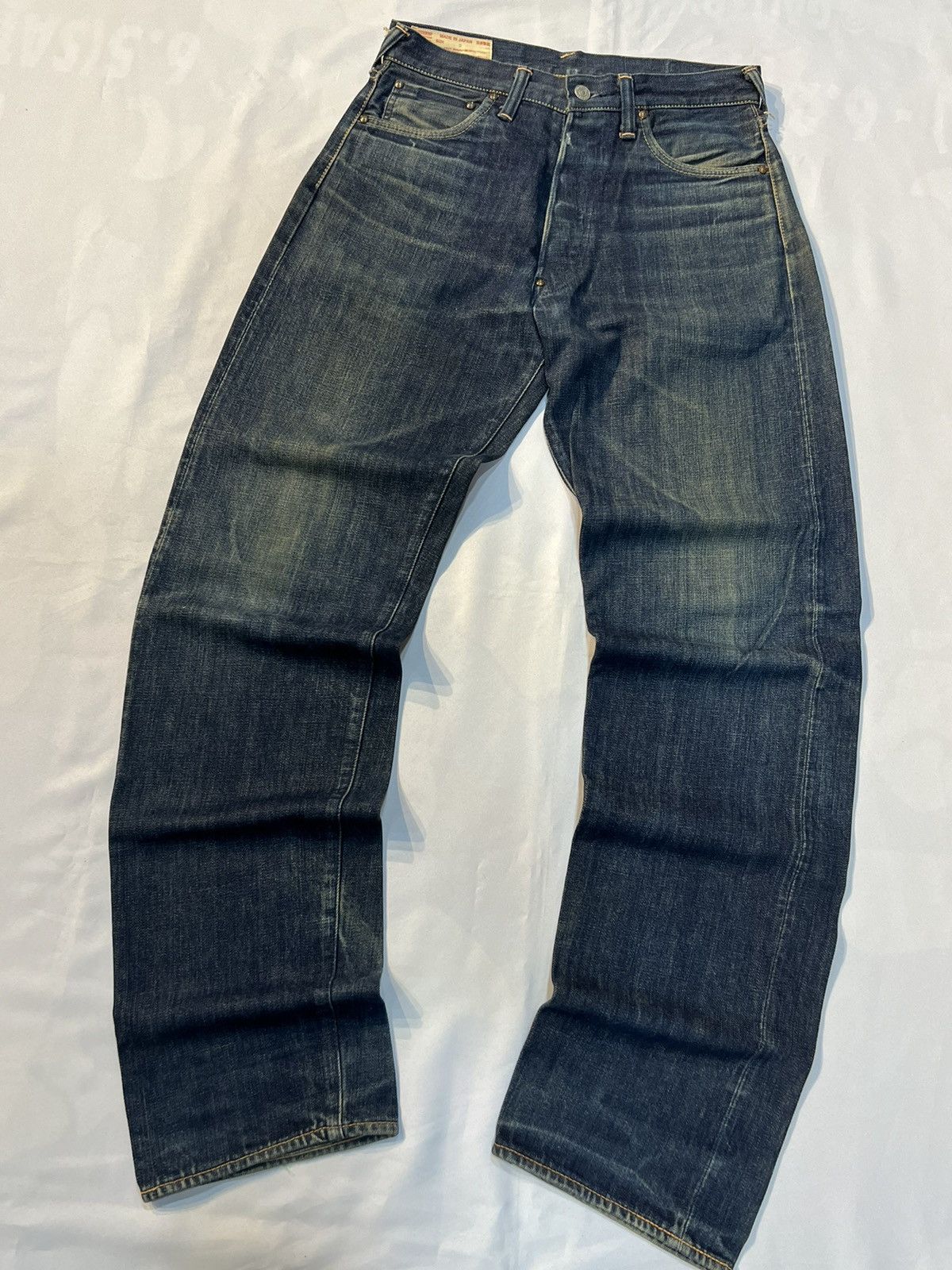 Evisu × Japanese Brand VINTAGE JAPANESSE BRAND EVISU DENIM BUCKLE DISTRESSED Size US 32 / EU 48 - 4 Thumbnail