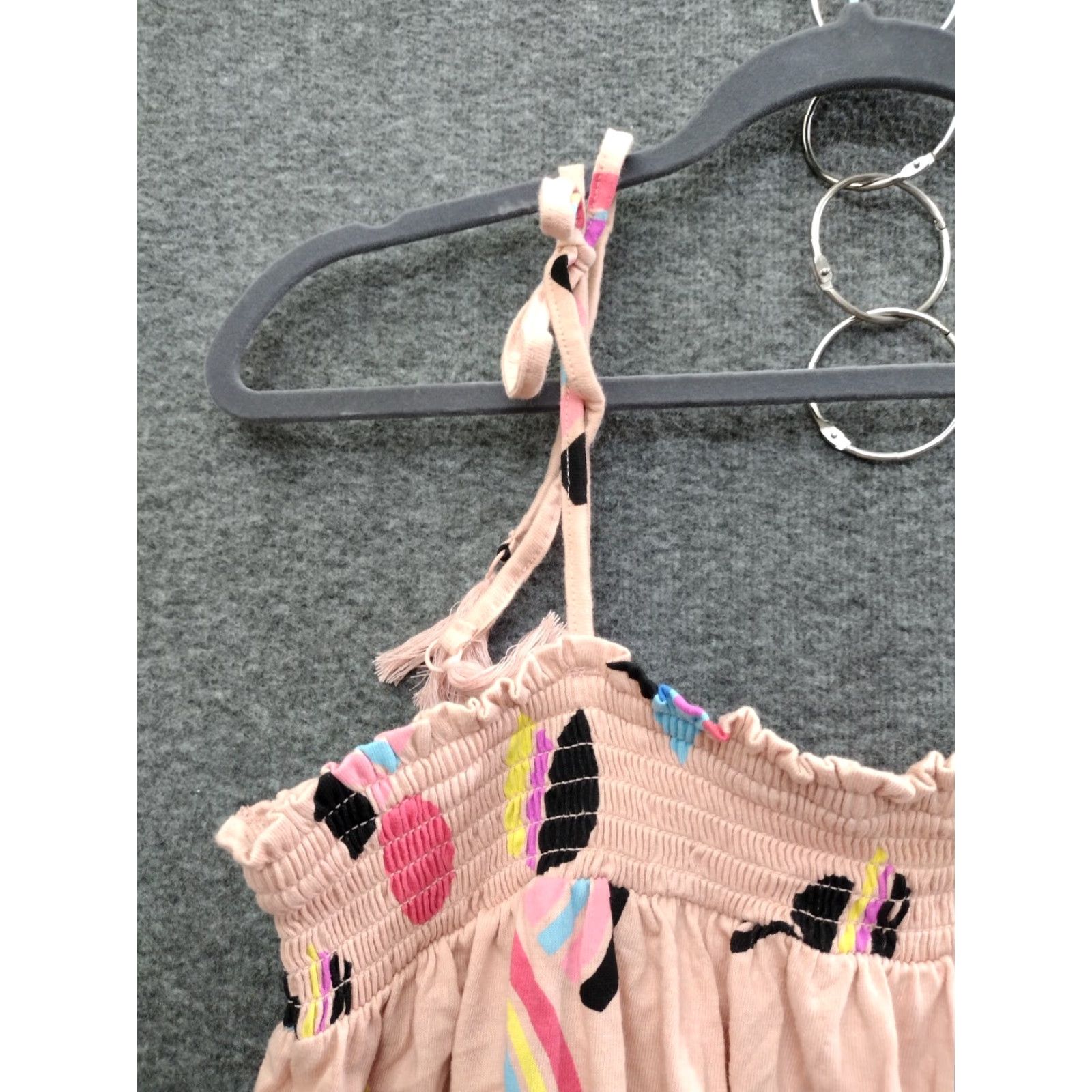 Pinko PINK Dress Adult L Pink Multicolor Sleeveless A-Line Abstract Rainbow Geometric Print Graphic Print Size L / US 10 / IT 46 - 7 Thumbnail