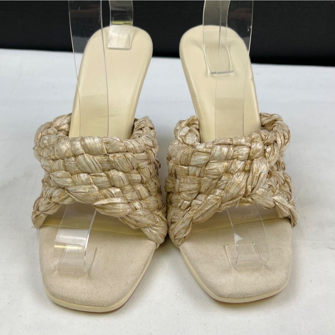 Other JF JustFab Summer Women's Cream Shoes/Heeled Sandals Sz 8 SK Size US 8 / IT 38 - 1 Thumbnail