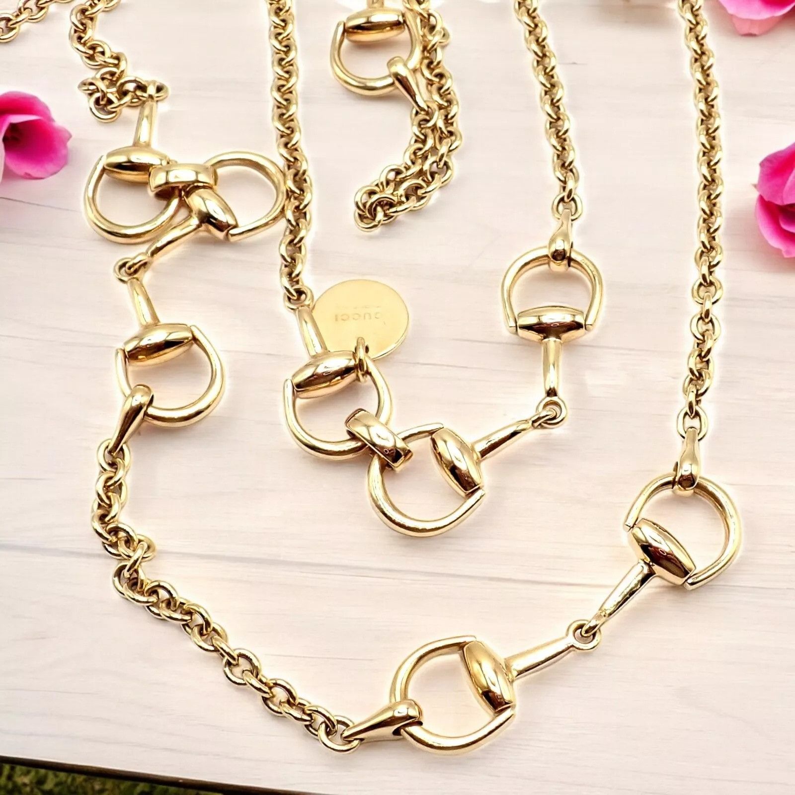 Gucci Gucci 18k Yellow Gold 34.5" Long Chain Sautoir Necklace Size ONE SIZE - 3 Thumbnail