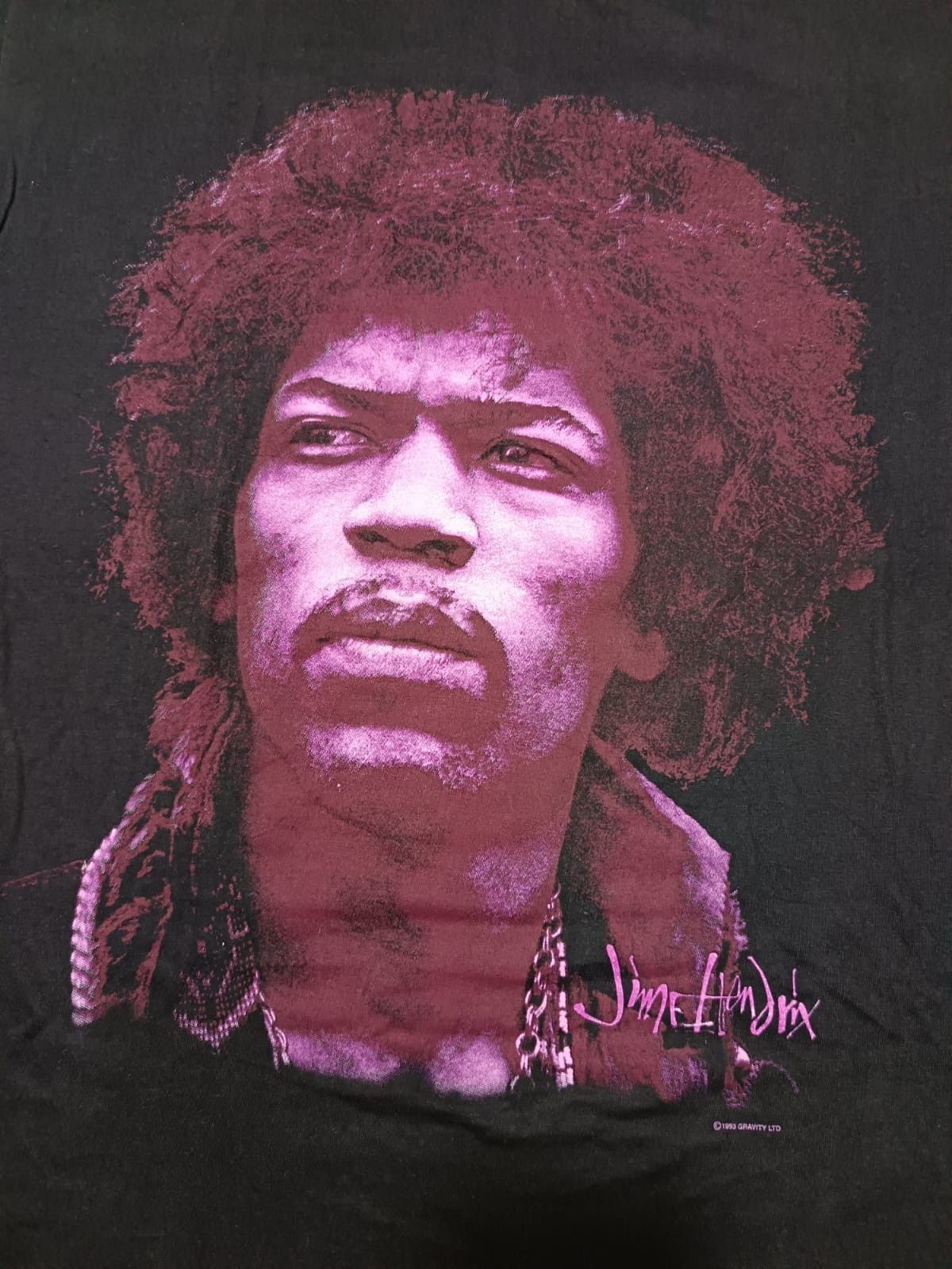 Band Tees Vintage Promo JIMI HENDRIX , XL Gravity 1993 Size US XL / EU 56 / 4 - 1 Thumbnail