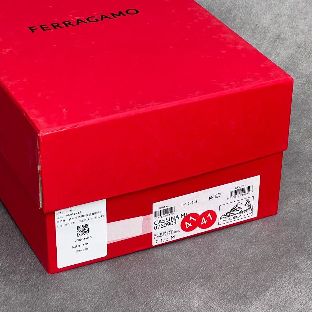 Salvatore Ferragamo SF colorblock leather lace-up casual shoes Size US 8 / EU 41 - 9 Thumbnail