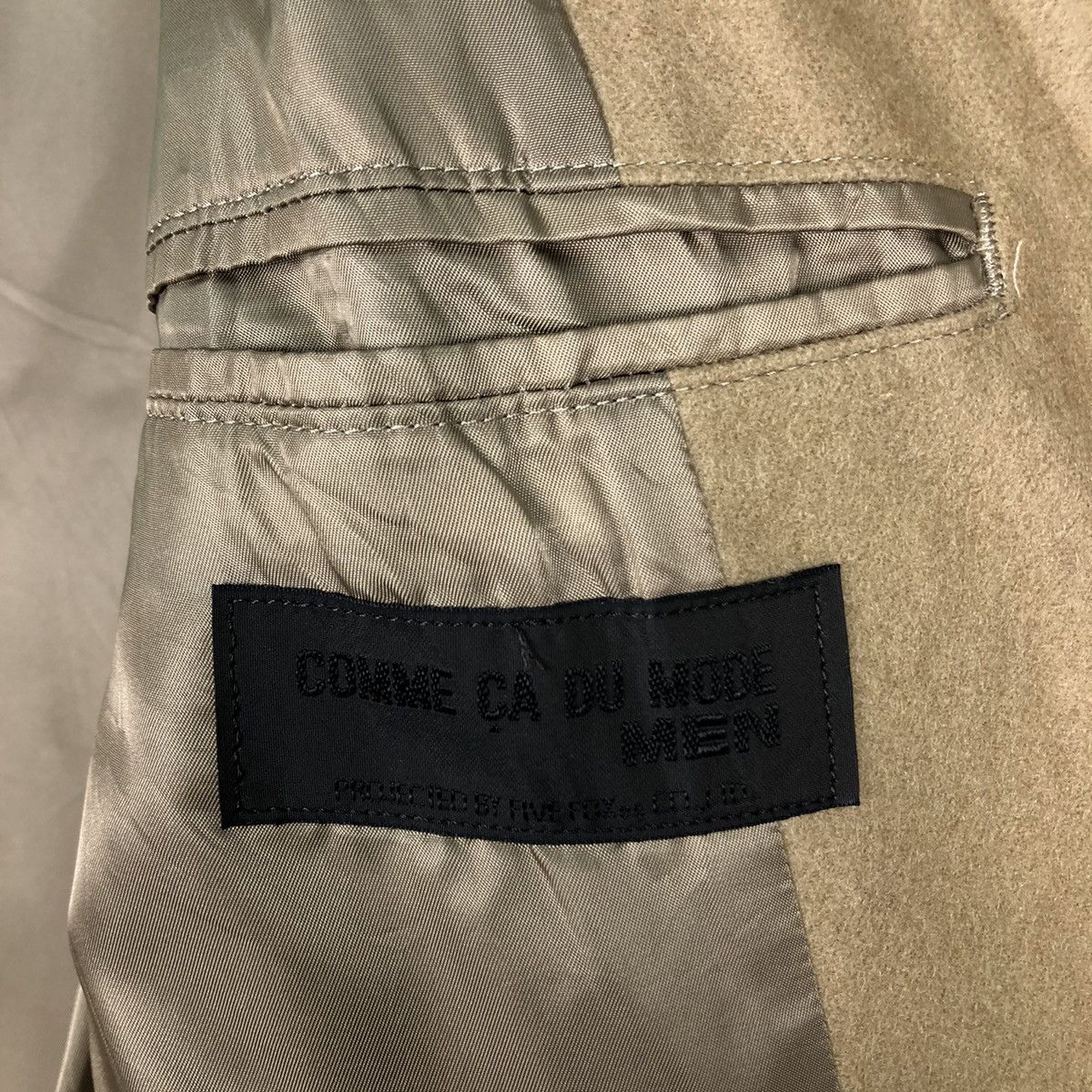 Comme Ca Ism 🔥Rich Brown - Fly Coats Long Jacket Wool Herringbone Size US M / EU 48-50 / 2 - 16 Thumbnail