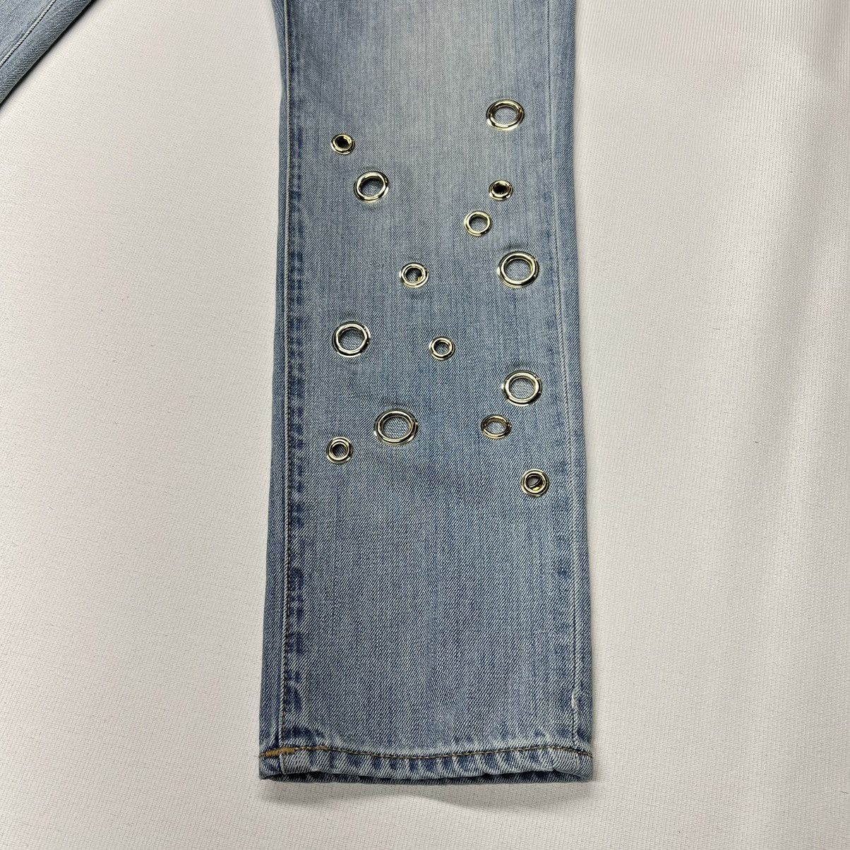 True Religion True Religion Jeans Blue Cameron Slim Boyfriend Grommet Size 27" / US 4 / IT 40 - 2 Thumbnail
