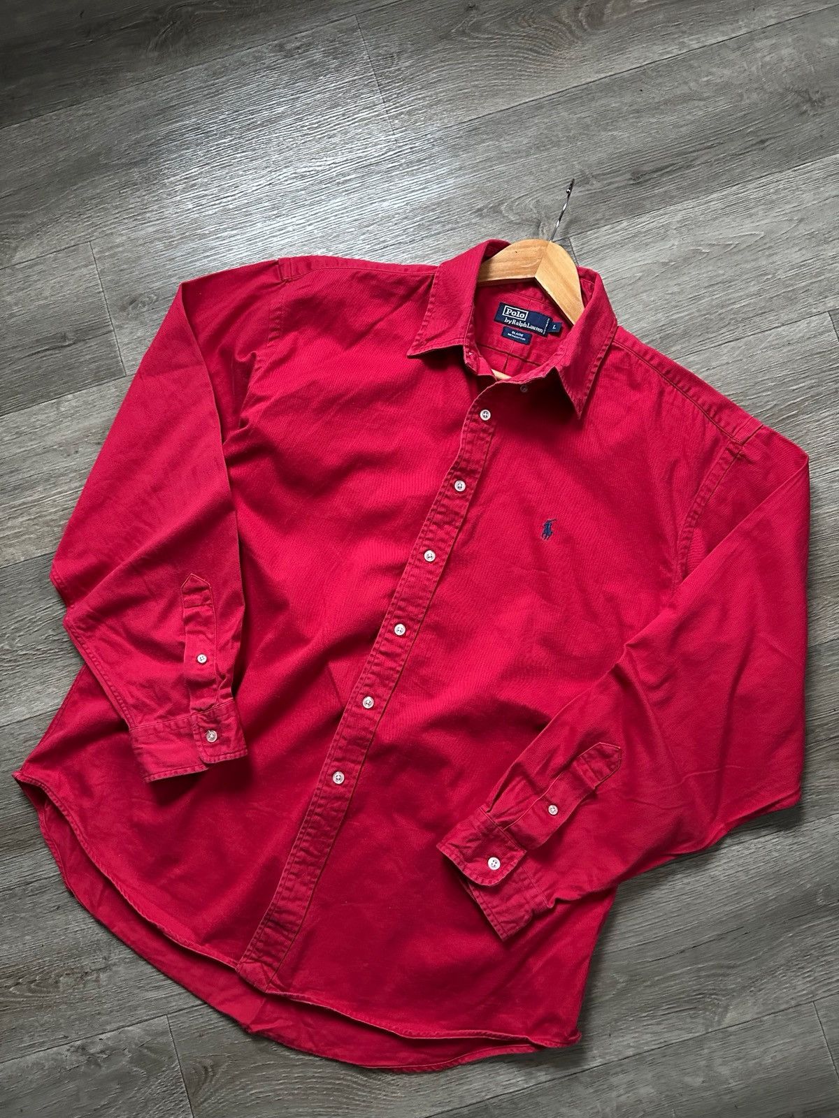 Polo Ralph Lauren 🫧POLO RALPH LAUREN COTTON SHIRT BUTTON UP VINTAGE Size US L / EU 52-54 / 3 - 2 Thumbnail