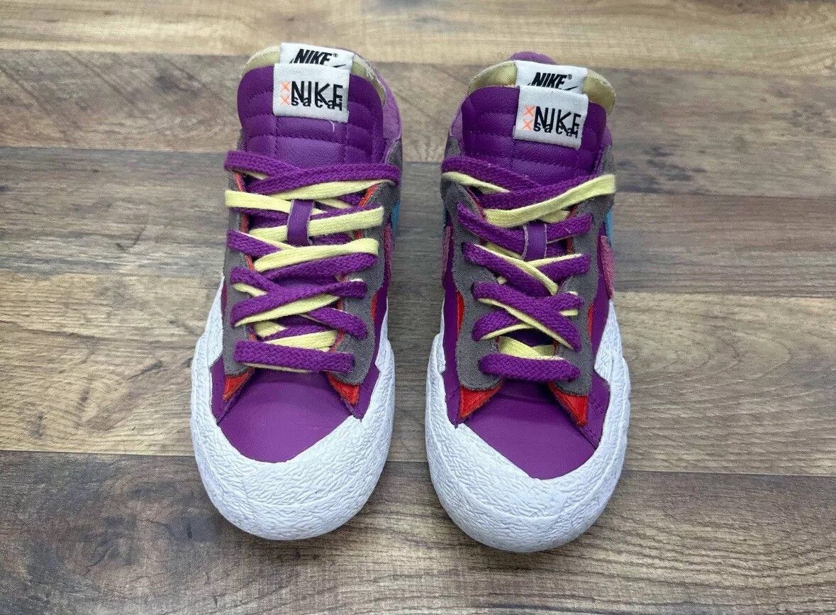 Kaws × Nike Nike KAWS x sacai x Blazer Low Purple Dusk Size US 4.5 / IT 34.5 - 4 Thumbnail