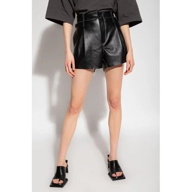 Other Black Leather Shorts - The Mannei -SAKIB -EU 40 / USA Size 1 Size 32" / US 10 / IT 46 - 2 Thumbnail